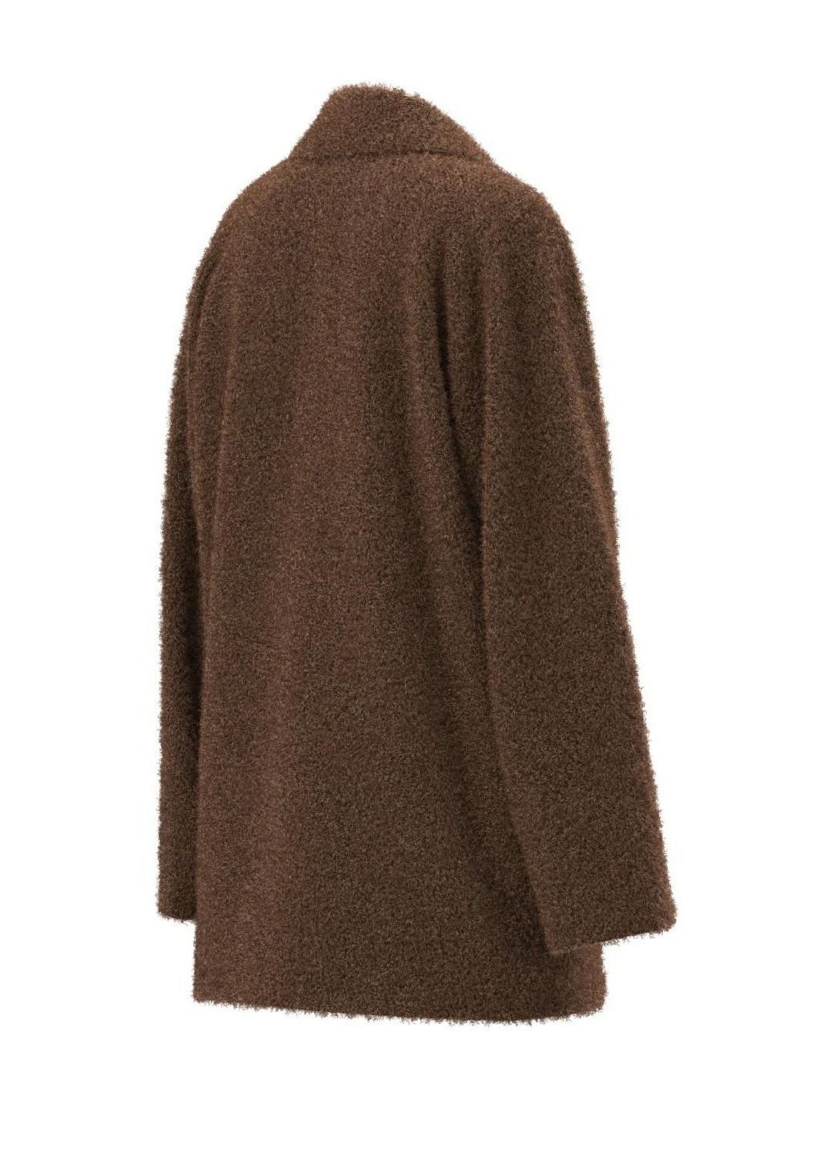 Cappottino in jersey bouclé stretch Emmvanesio Tortora 2625906062200 002 EMME MARELLA