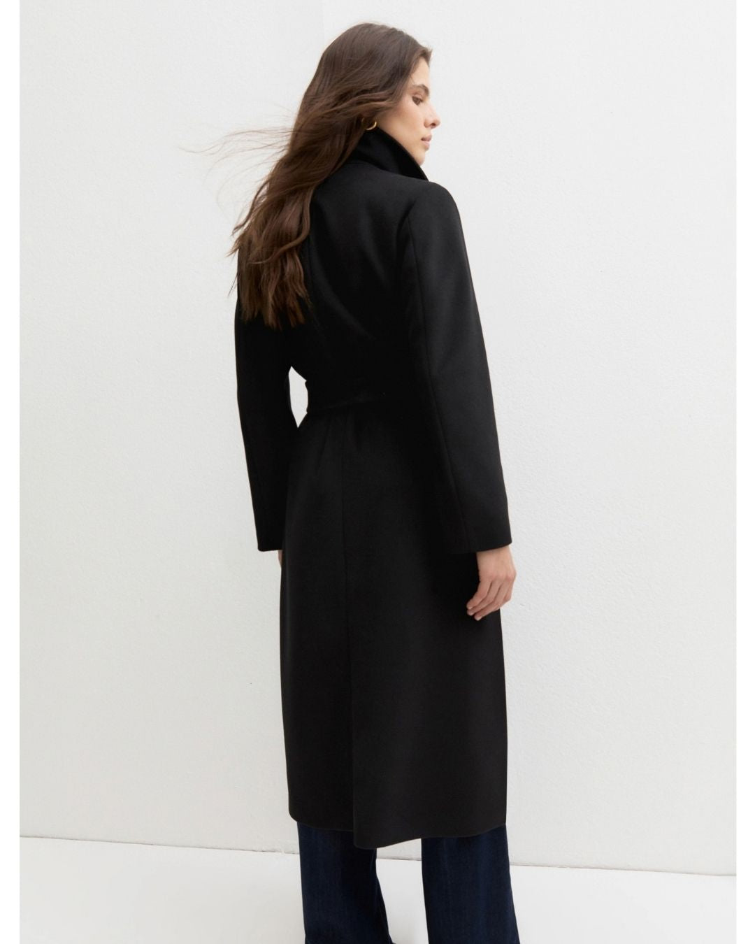 Cappotto in jersey panno soft Nero 2625906082200 005 EMME MARELLA