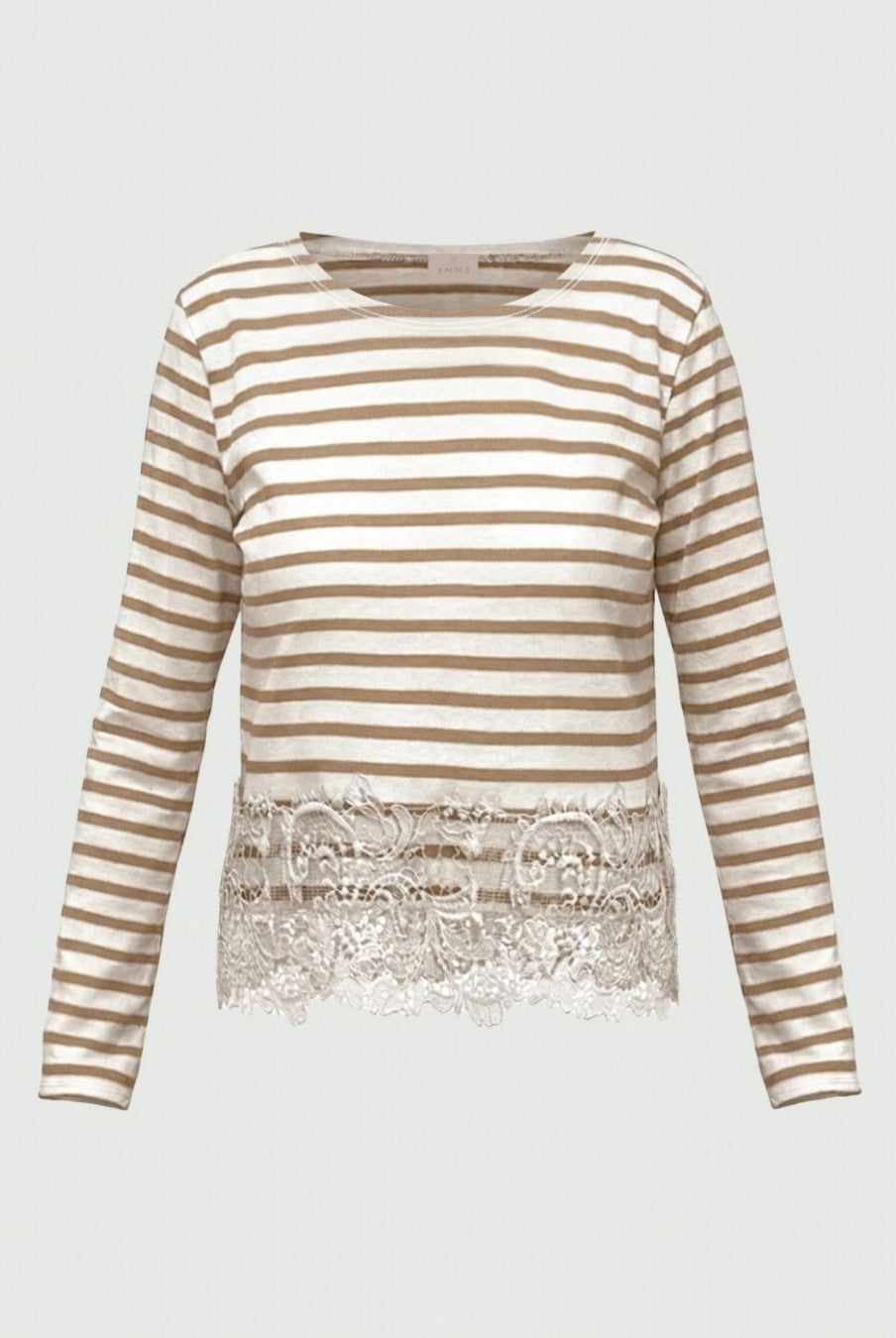 T-shirt con pizzo Emmteiera Naturale 2625976014200 001 EMME MARELLA