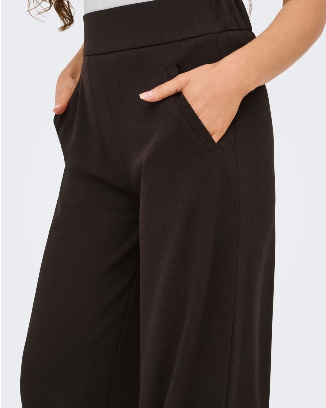 Pantaloni a gamba larga Donna Marrone Chocolate Torte 15221238 Chocolate Torte JACQUELINE DE YONG