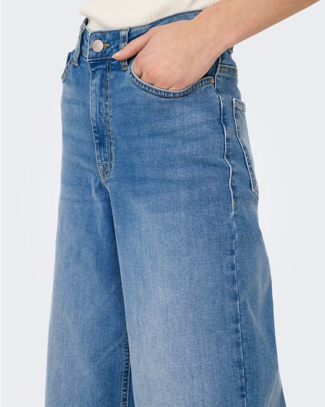 Jeans Donna Marrone Blu Medium Blue Denim 15342089 Medium Blue Denim JACQUELINE DE YONG
