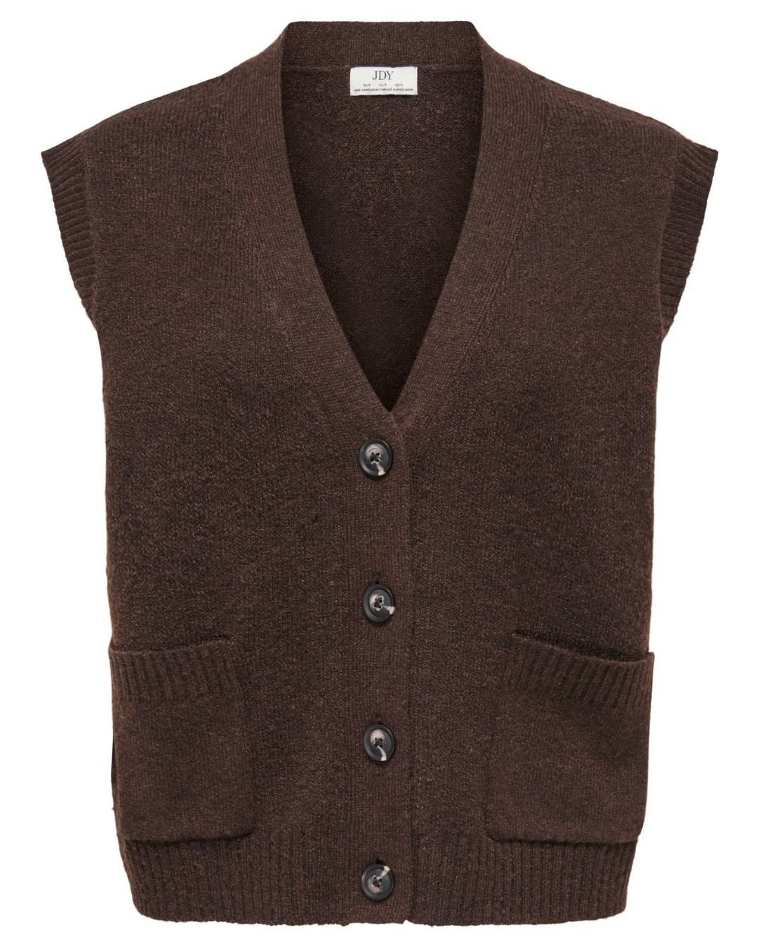 Cardigan Donna Marrone Coffee Bean 15354100 Coffee Bean MELANGE JACQUELINE DE YONG