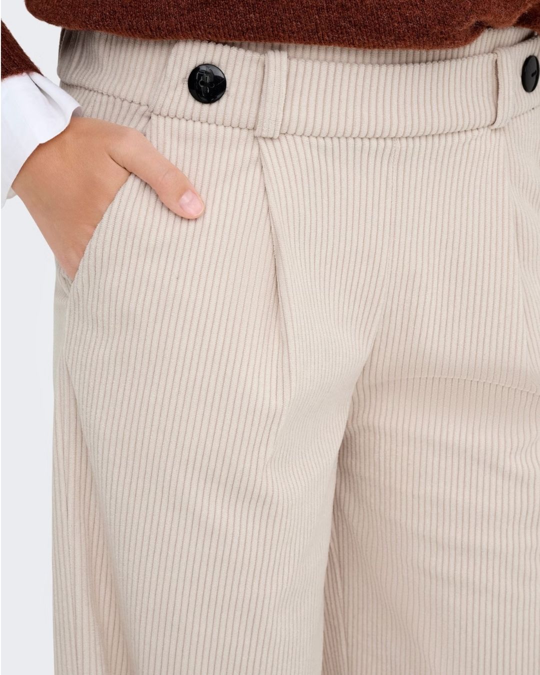 Pantaloni Donna Beige Pumice Stone 15357186 Pumice Stone JACQUELINE DE YONG