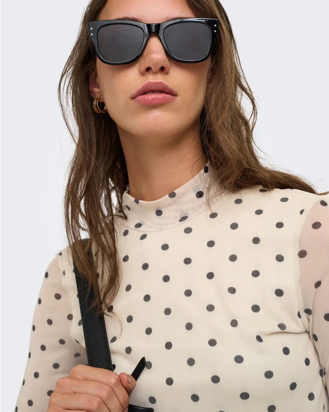 Maglia Donna Bianco Seedpearl 15141298 Seedpearl Black dot ONLY