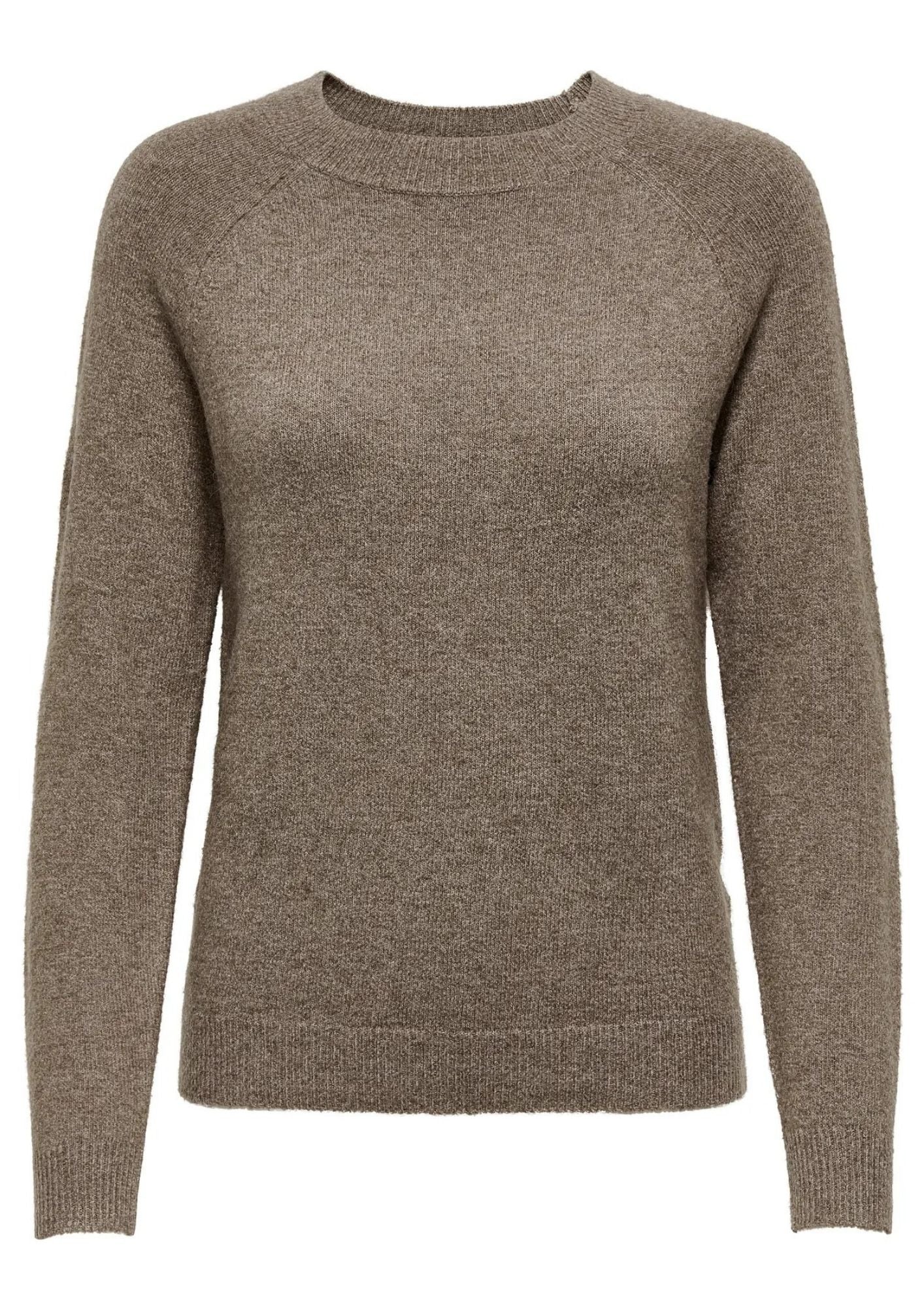 Only Pullover Donna Rica Marrone Chiaro 15204279 Brownie WHITE MELANGE ONLY