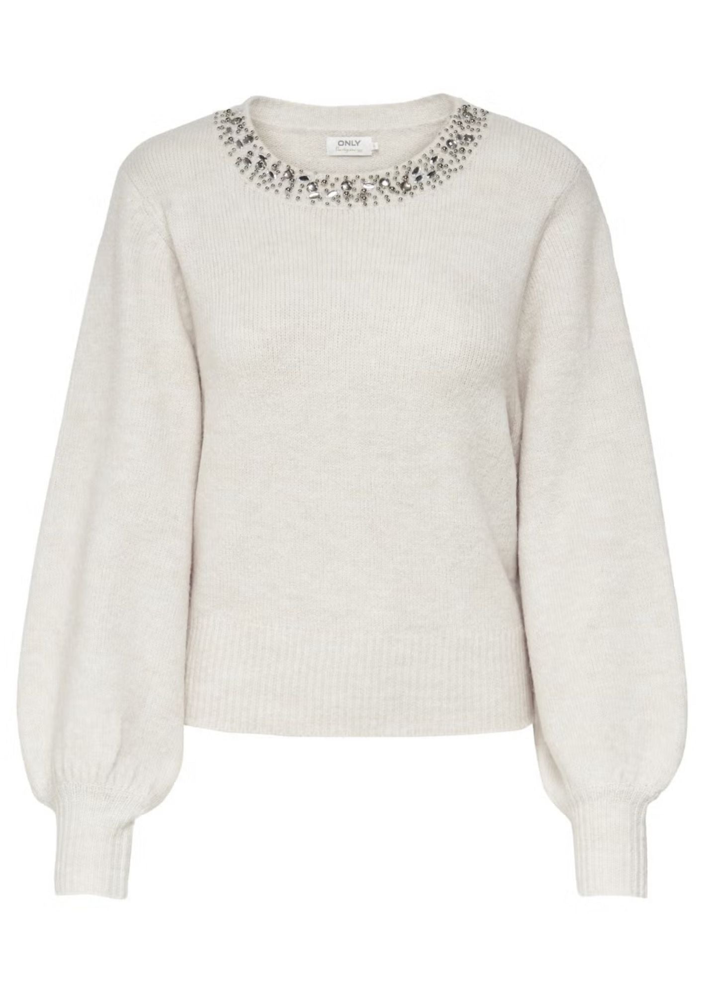 Only Pullover Donna Elsa Grigio Pomice 15210667 Pumice Stone ONLY