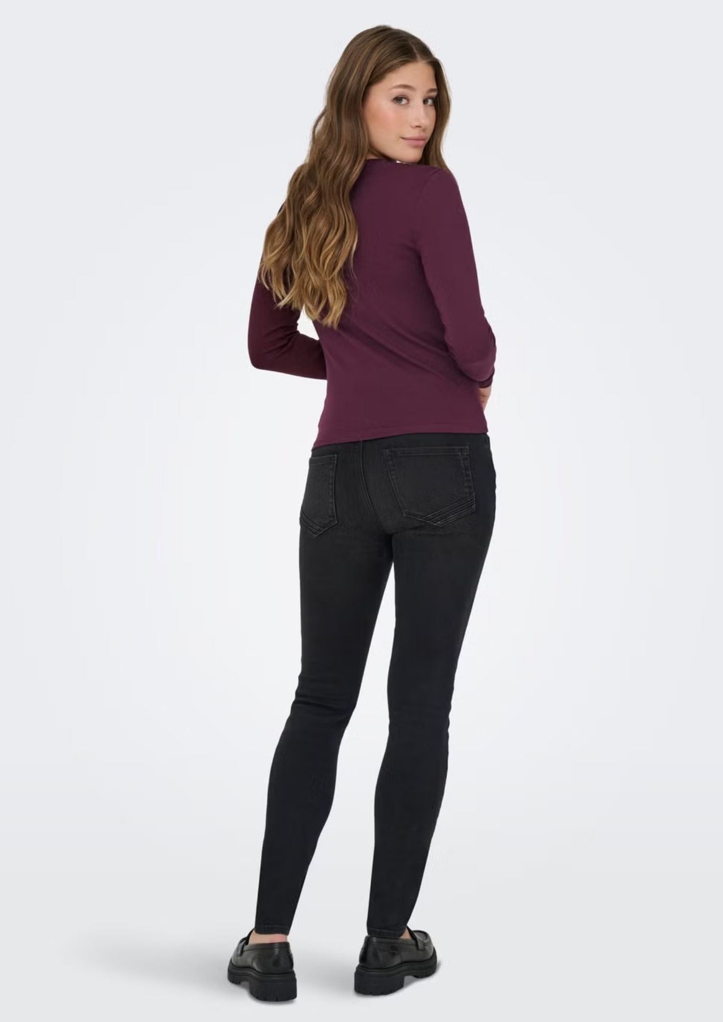Only Maglia Donna Riley Bordeaux 15323159 Winetasting ONLY