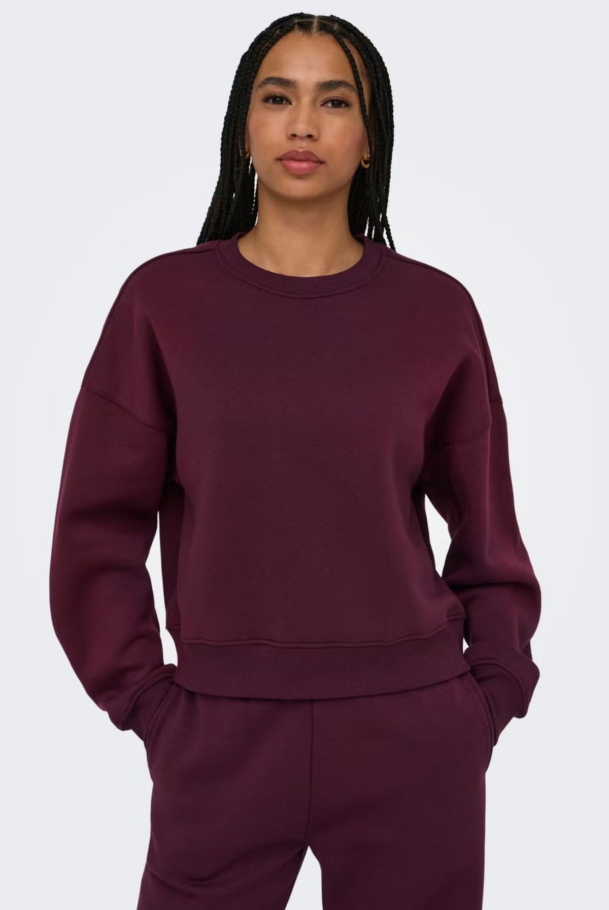 Only Felpa Donna Best Viola 15338727 Fig ONLY