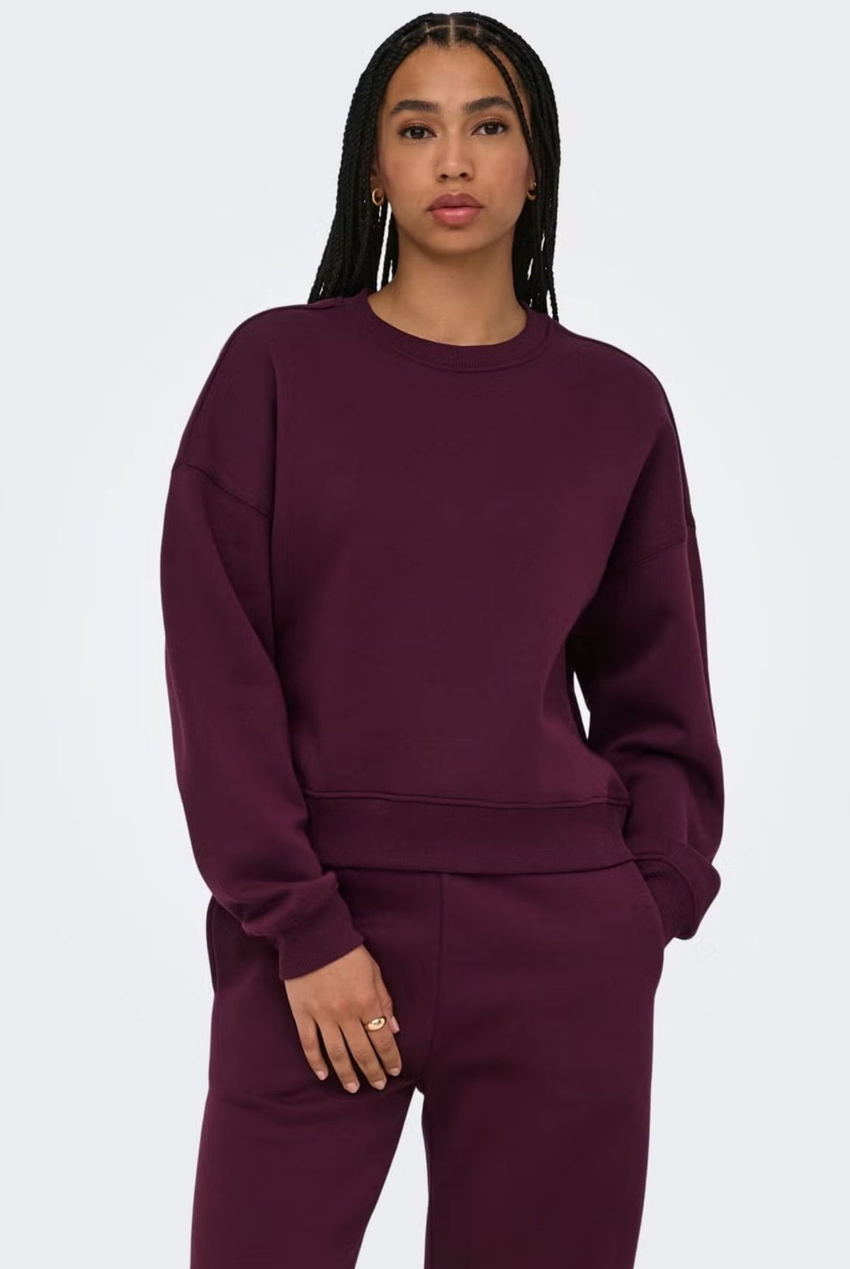 Only Felpa Donna Best Viola 15338727 Fig ONLY