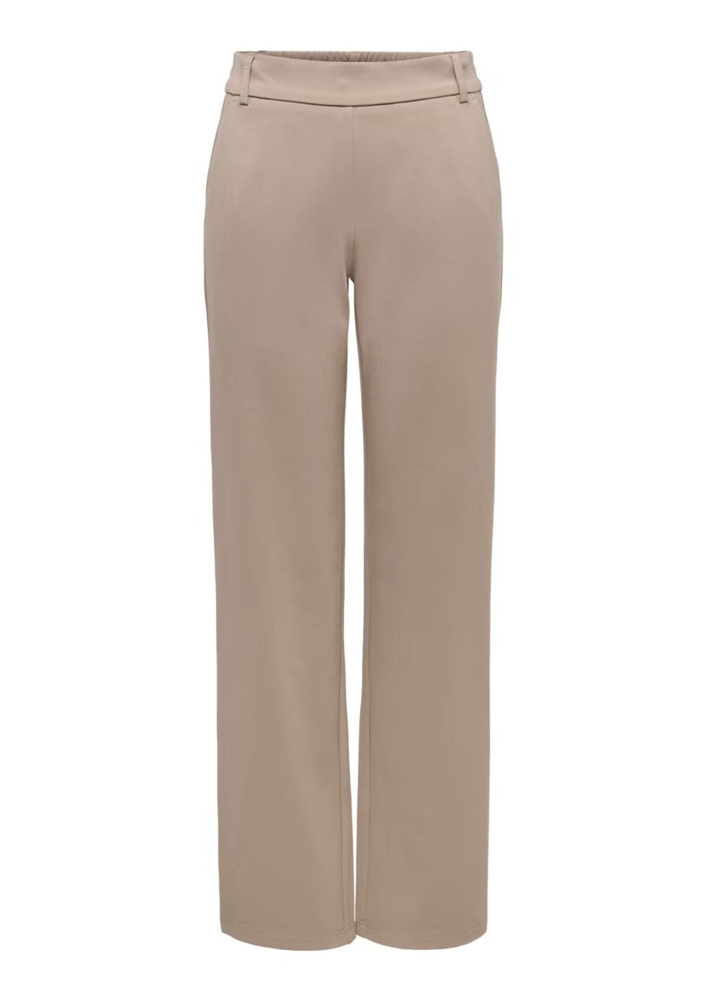 Only Pantalone Donna Poptrash Grigio Tortora 15341829 Taupe Gray ONLY