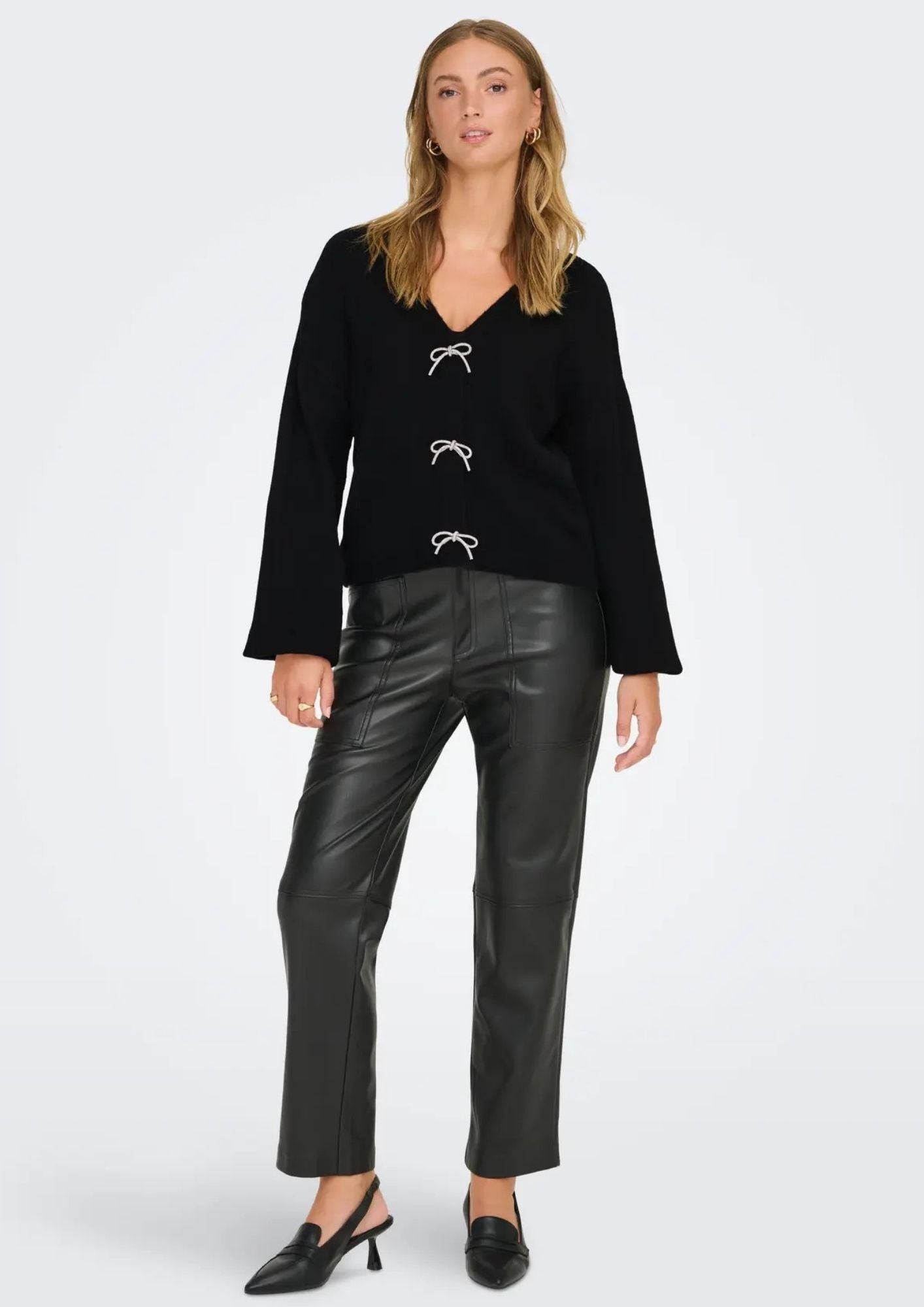 Only Cardigan Donna Donna Nero 15343634 Black ONLY
