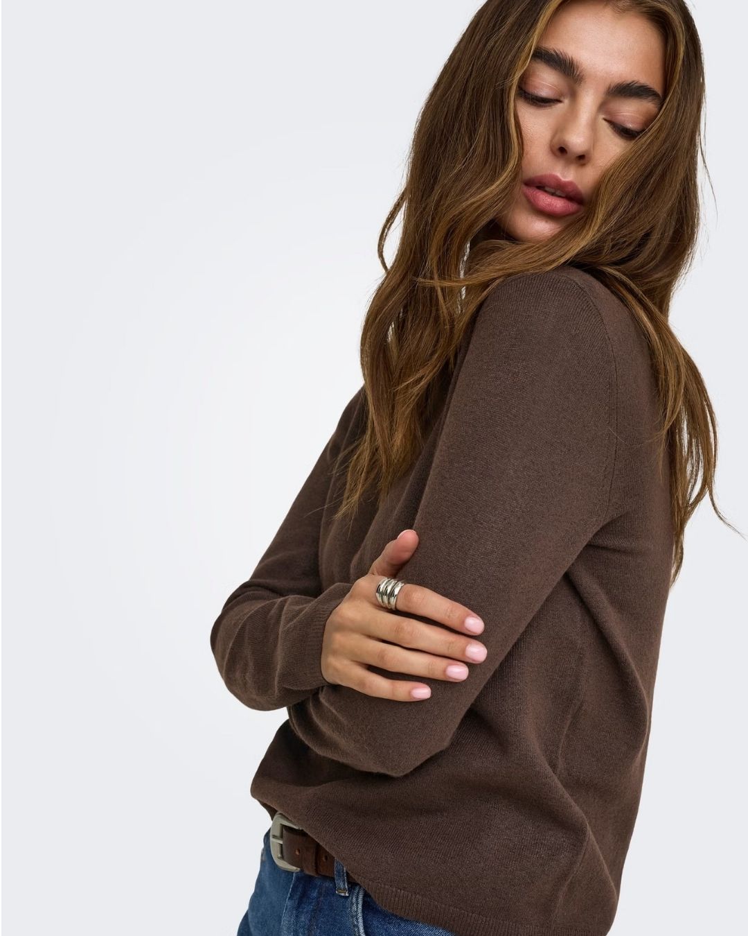 Maglione Donna Marrone Chocolate Torte 15368961 Chocolate Torte Melange ONLY