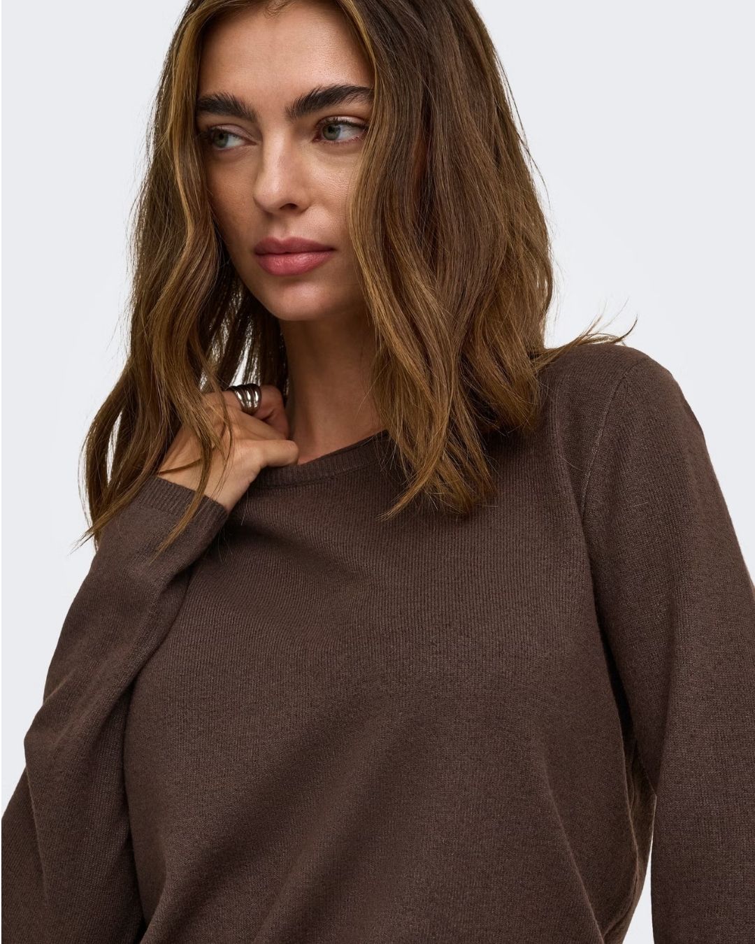 Maglione Donna Marrone Chocolate Torte 15368961 Chocolate Torte Melange ONLY
