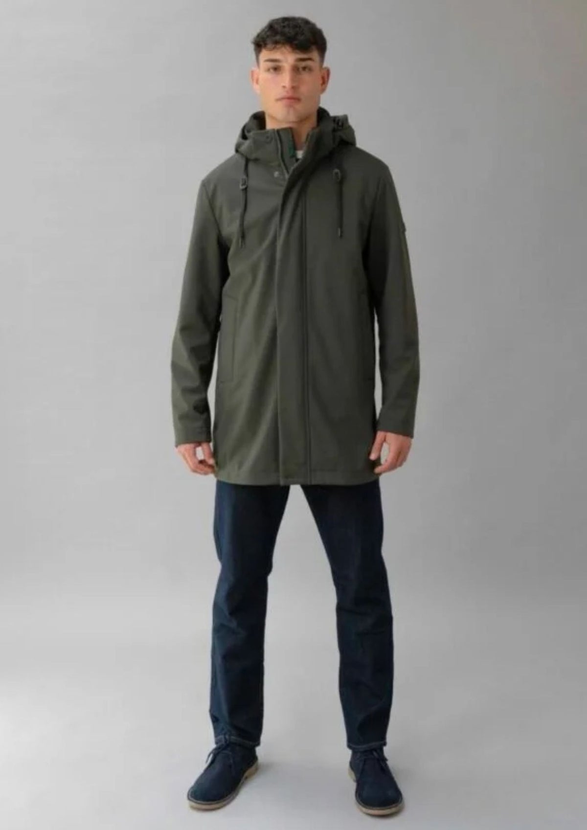 Giubbino non imbottito ispirazione parka Hug Eng Verde Sherwood RIMA345J F0280 154 RIHUNIK