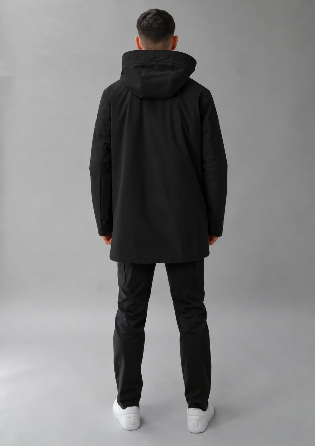Parka non trapuntato con imbottitura intermedia Hhgh 26 Nero RIMA348J F0120 999 RIHUNIK