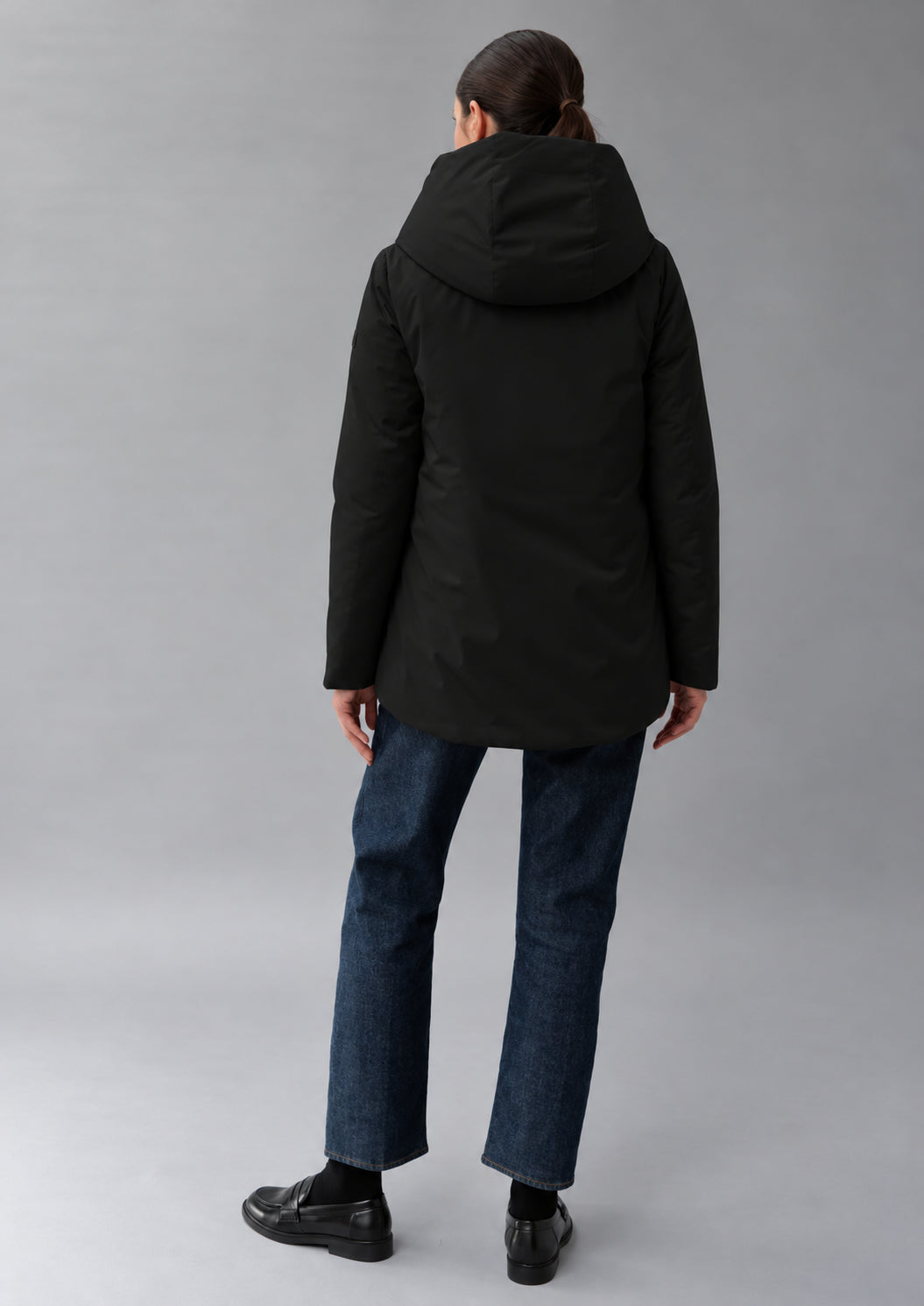 Capospalla non trapuntato e imbottito Lovisa Satin 26 Nero RIW555J F0085 999 RIHUNIK