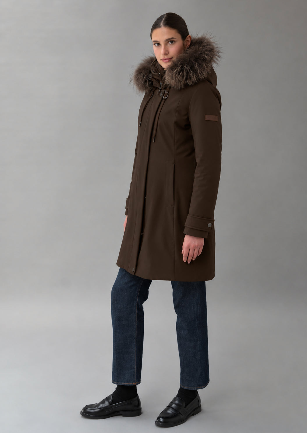 Capospalla non trapuntato con imbottitura intermedia Nizza 26 Marrone Mill RIW562J F0120 141 RIHUNIK
