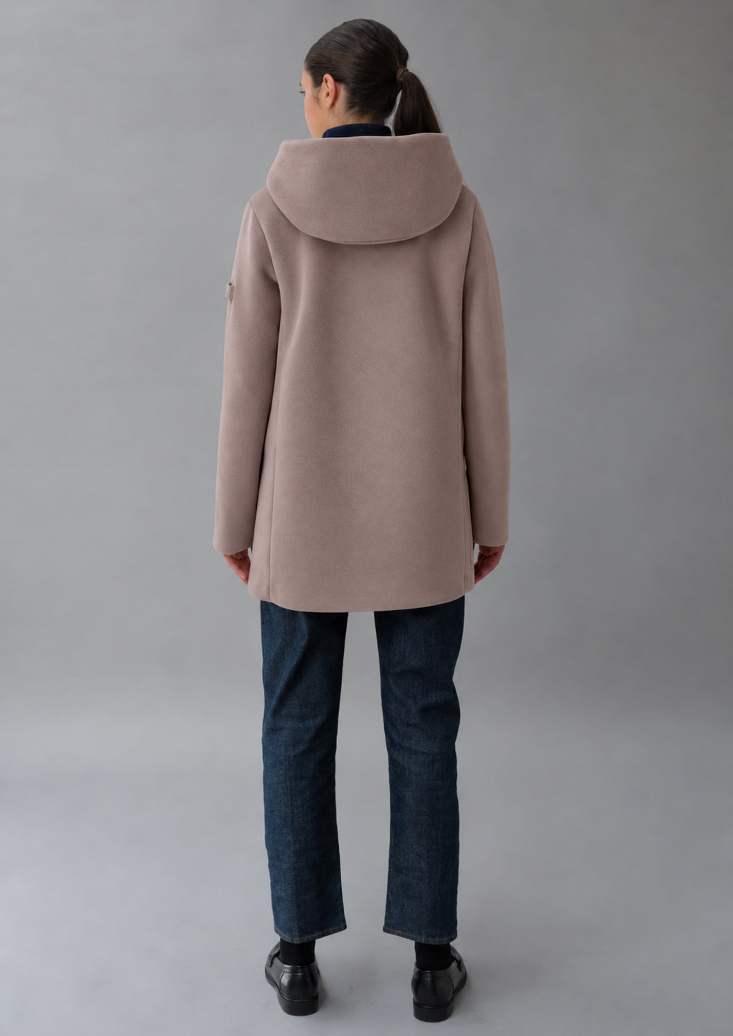 Capospalla realizzato in velluto liscio stretch Amelia 26 Lilac Bud RIW570J F0012 149 RIHUNIK