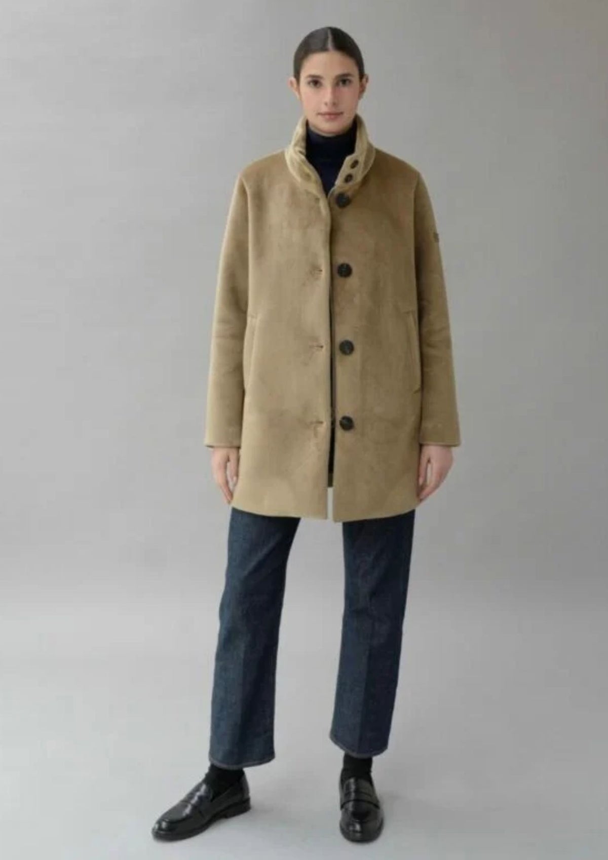 Capospalla non imbottito e sfoderato Traci Beige Deer RIW571J F0012 148 RIHUNIK