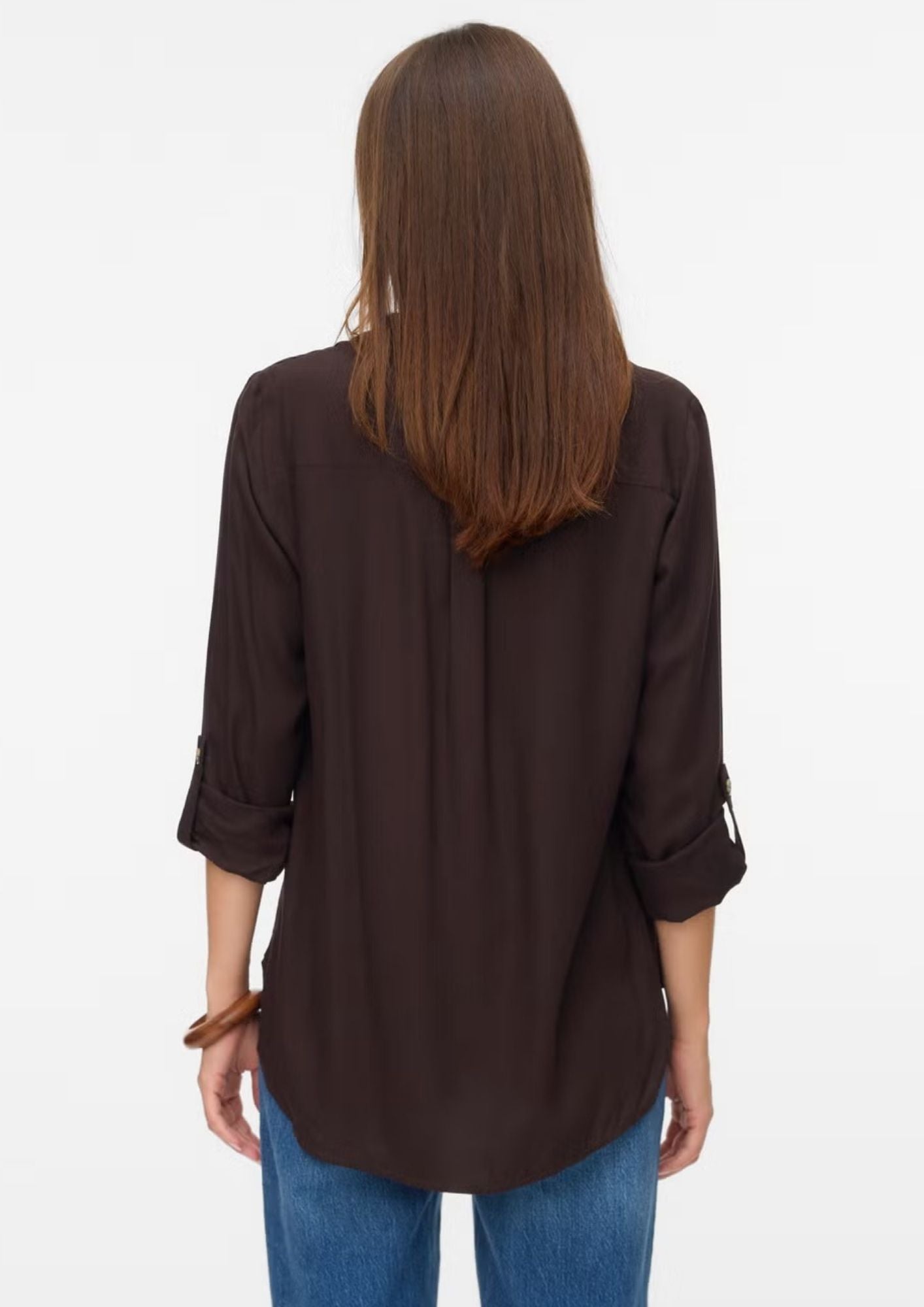 Vero Moda Camicia Donna Bumpy Marrone 10275283 Chocolate Torte VERO MODA