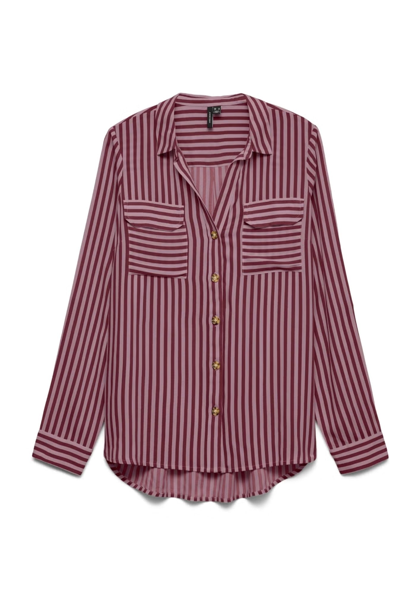 Vero Moda Camicia Donna Bumpy Viola 10275283 Windsor Wine VERO MODA