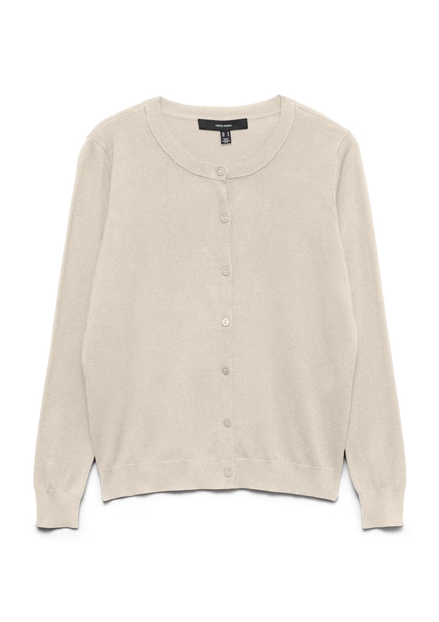 Vero Moda Cardigan Donna Silje Beige 10346655 Birch W. DTM BUTTON VERO MODA