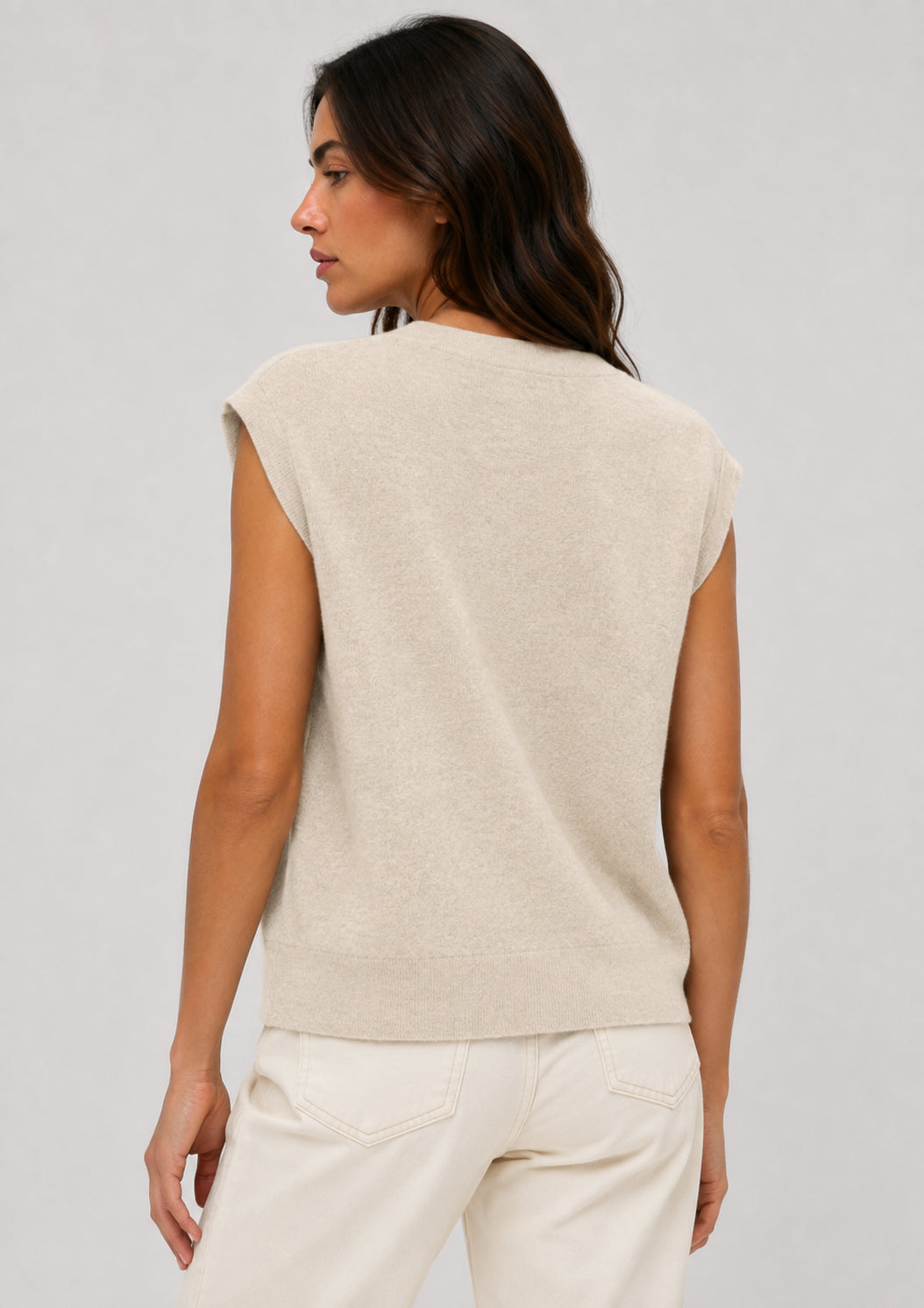 Vero Moda Gilet Donna Agueda Beige 10347996 Birch VERO MODA