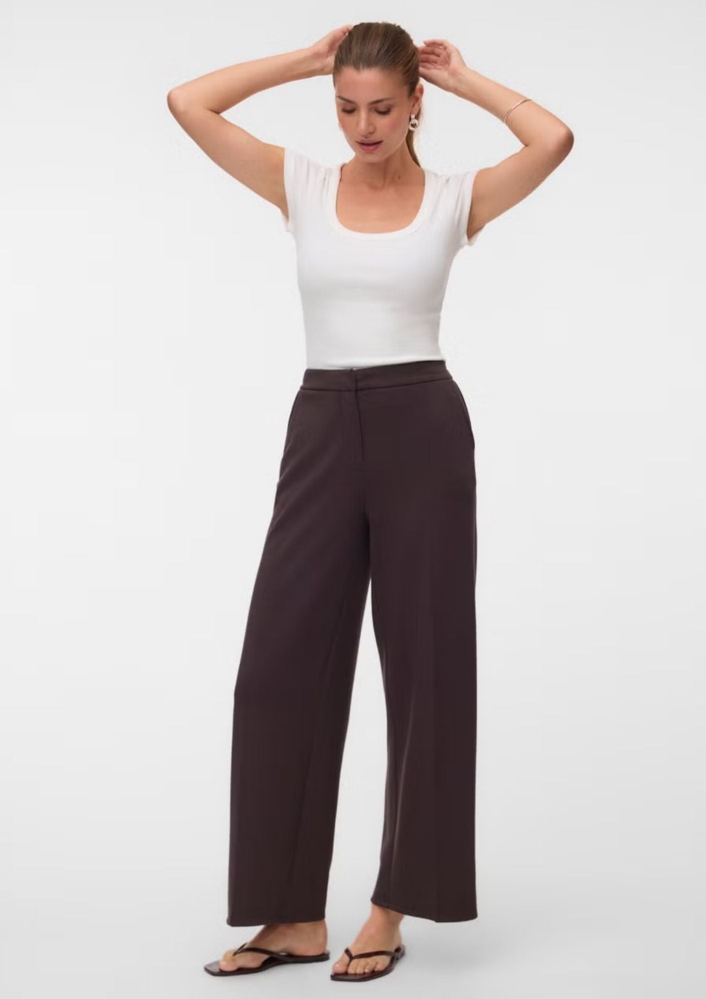 Vero Moda Pantalone Donna Bellis Marrone 10348691 Chocolate Torte VERO MODA