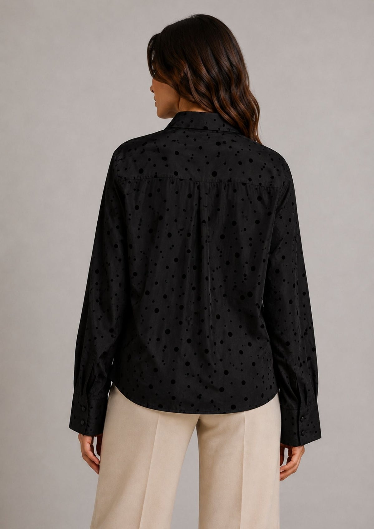 Vero Moda Camnicia Donna Ninna Nera 10349239 Black Black flock VERO MODA