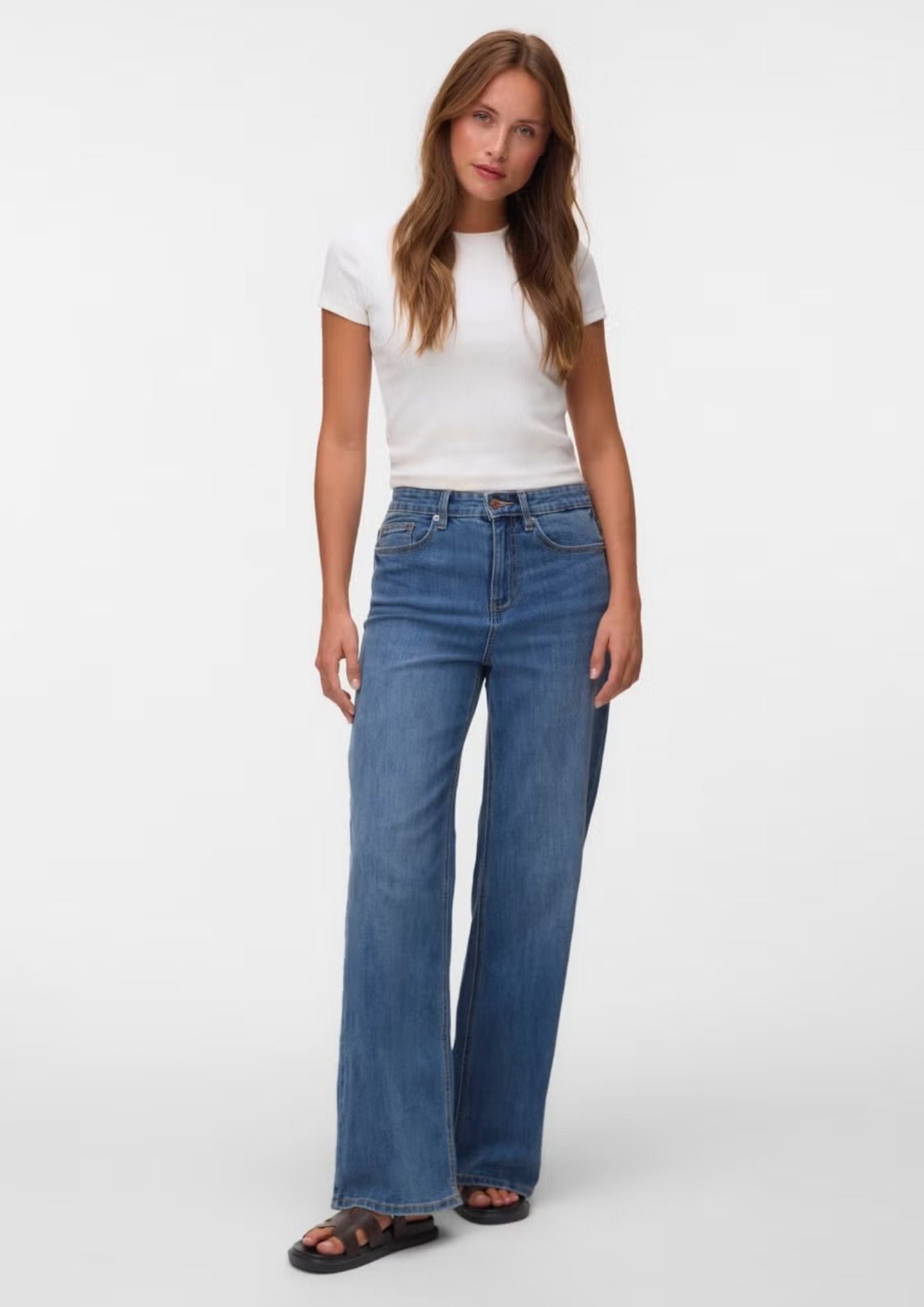Vero Moda Jeans Donna Olivia Blu Medio 10349321 Medium Blue Denim VERO MODA