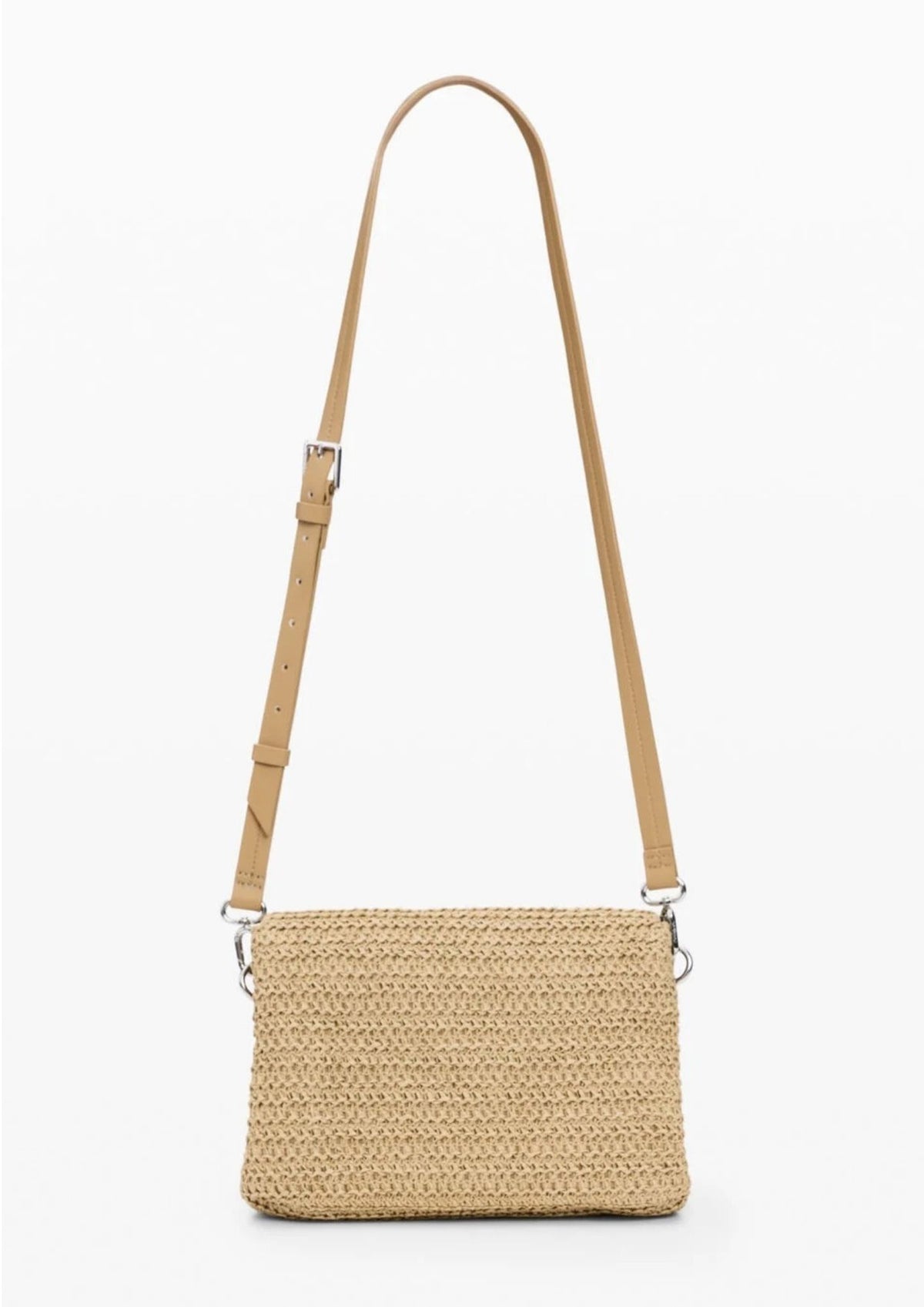 Desigual Borsa Donna Bag Half Logo Raffia Venecia Beige 26SAXO03 1014 DESIGUAL