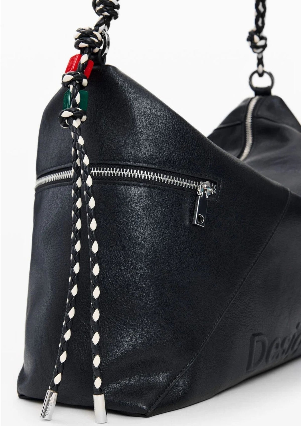 Desigual Borsa Donna Bag Half Logo Leiria 2.0 Black Nera 26SAXP66 2000 DESIGUAL