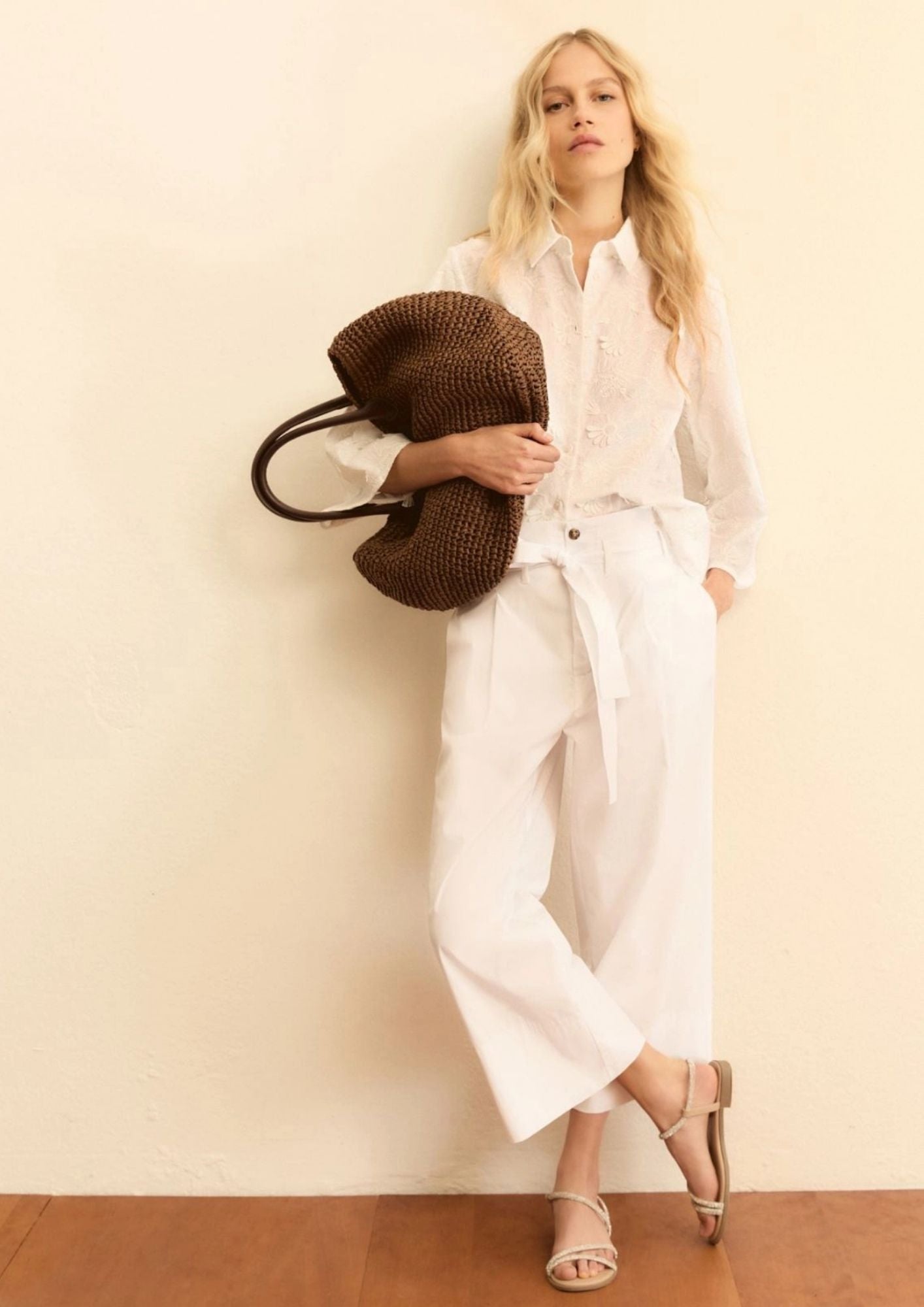 Emme Marella Pantalone Donna Emmboero Bianco 2615131112200 002 EMME MARELLA
