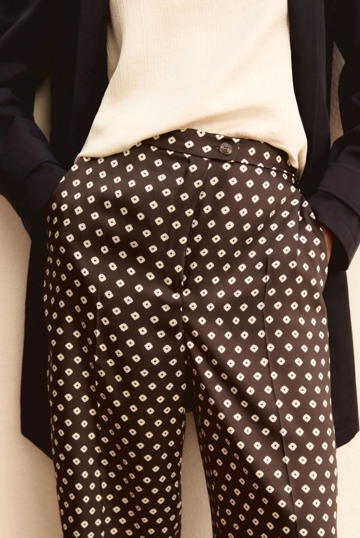 Emme Marella Pantalone Donna Emmbaobab Kaki Fantasia Rombi 2615131241200 008 EMME MARELLA