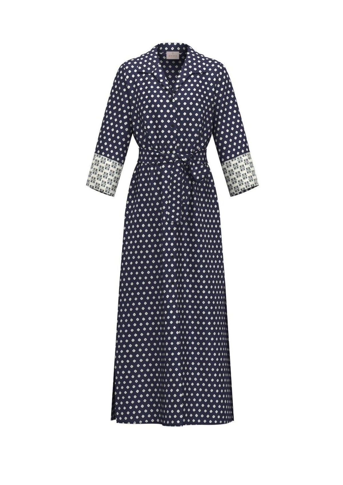 Emme Marella Abito Donna Emmfolgore Blu Rombi 2615221101200 009 EMME MARELLA