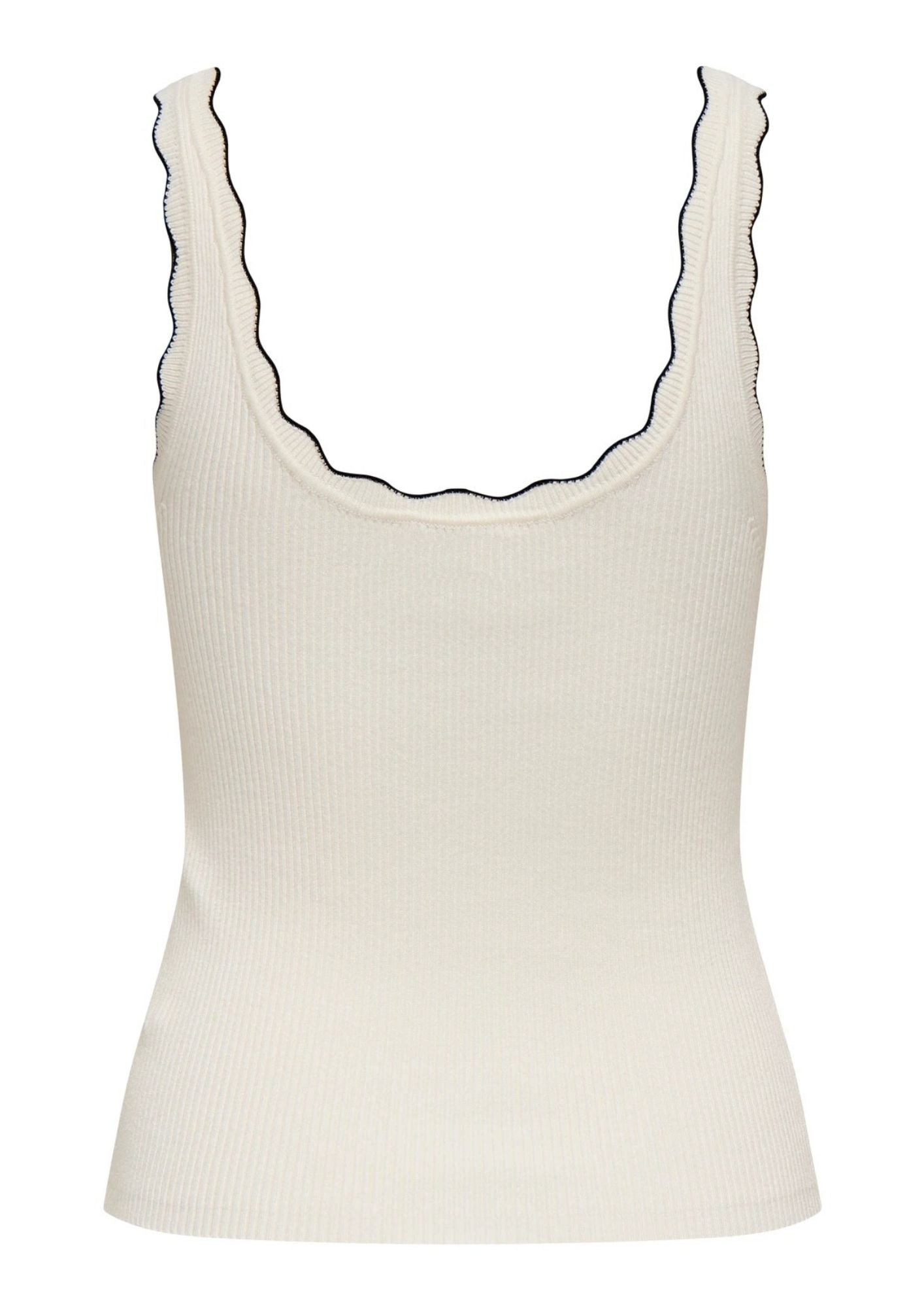 Jacqueline De Yong Top Donna Nanna Bianco e Nero 15290585 Cloud Dancer W. BLACK JACQUELINE DE YONG