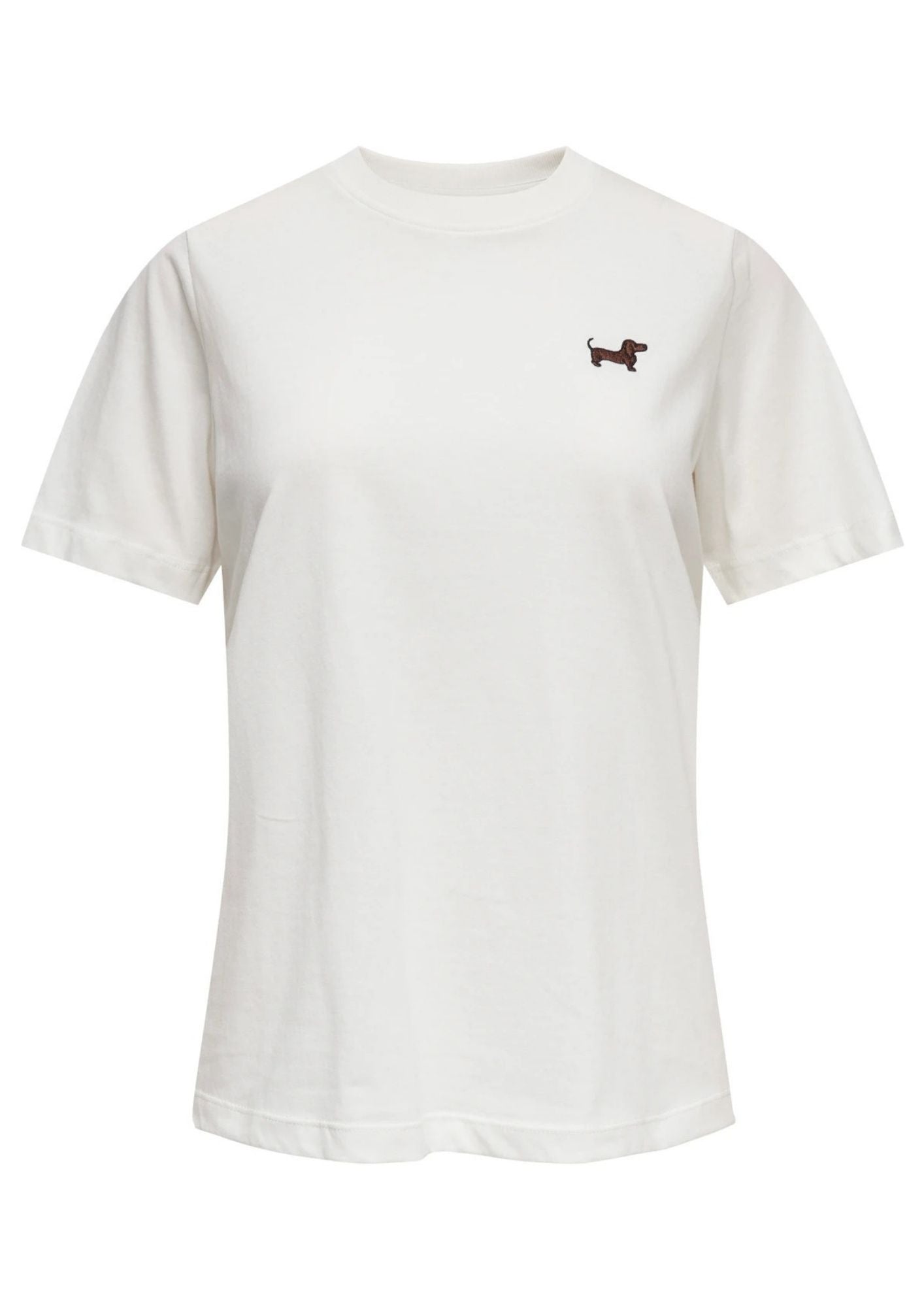 Jacqueline De Yong T-Shirt Donna Pisa Bianca con Cane 15298612 Cloud Dancer DOG JACQUELINE DE YONG