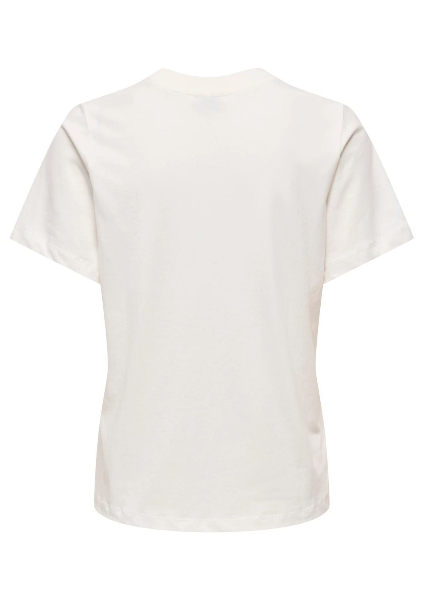 Jacqueline De Yong T-Shirt Donna Pisa Bianca con Limone 15298612 Cloud Dancer LEMON JACQUELINE DE YONG