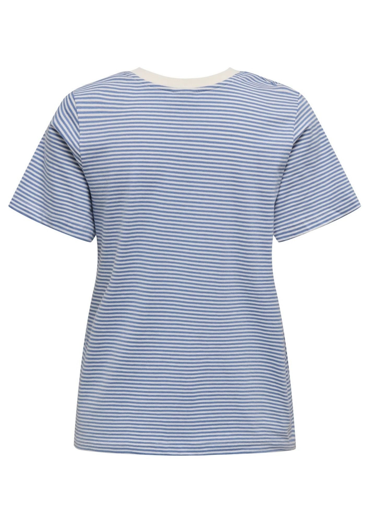 Jacqueline De Yong T-Shirt Donna Pisa Azzurra e Bianca 15298612 Ebb And Flow CD STRIPES JACQUELINE DE YONG