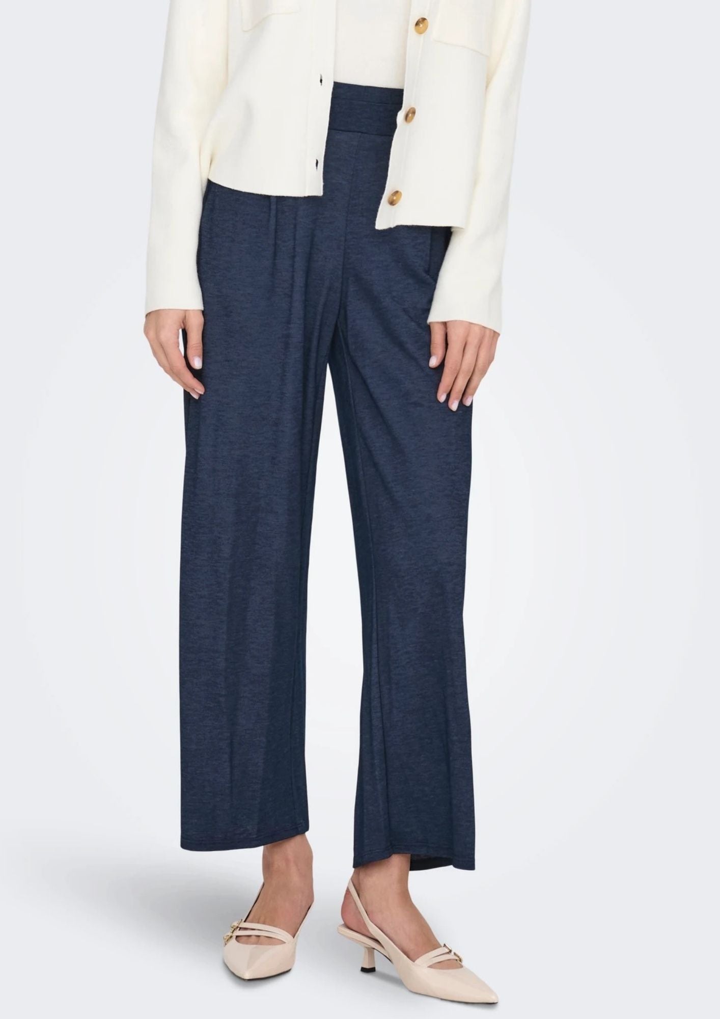 Jacqueline De Yong Pantalone Donna Birdie Blu 15320882 Black Iris JACQUELINE DE YONG
