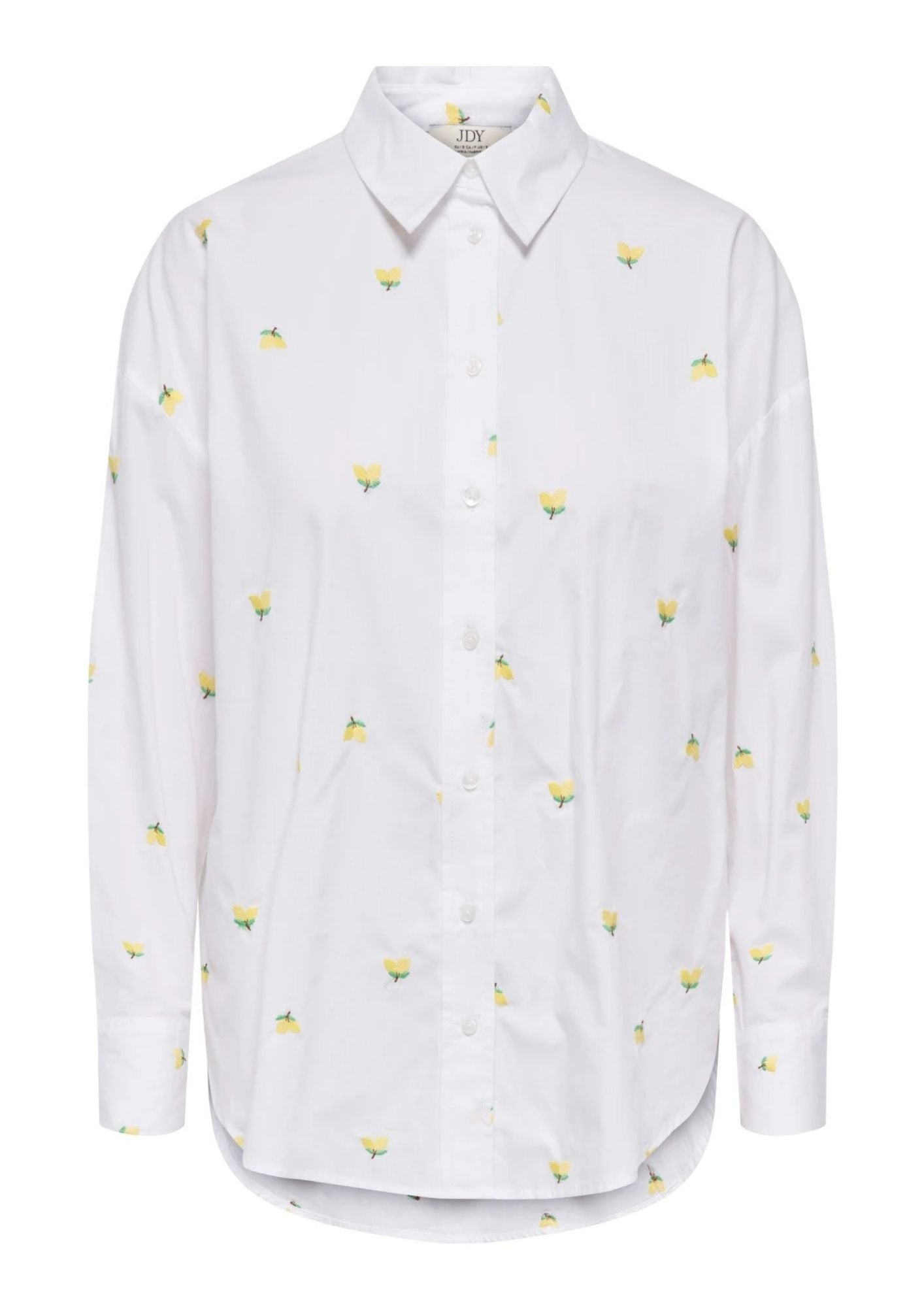 Jacqueline De Yong Camicia Donna Nelly Bianca Fiori Gialli 15330490 White YELLOW JACQUELINE DE YONG