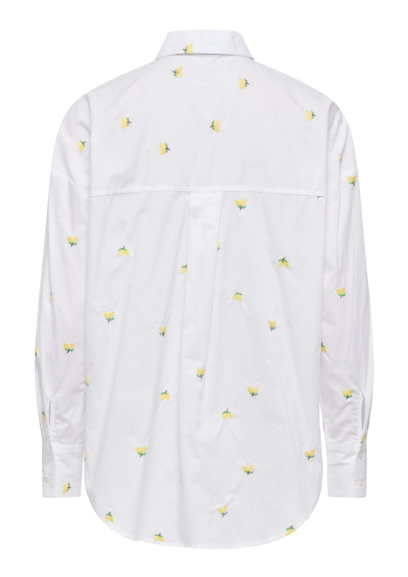 Jacqueline De Yong Camicia Donna Nelly Bianca Fiori Gialli 15330490 White YELLOW JACQUELINE DE YONG