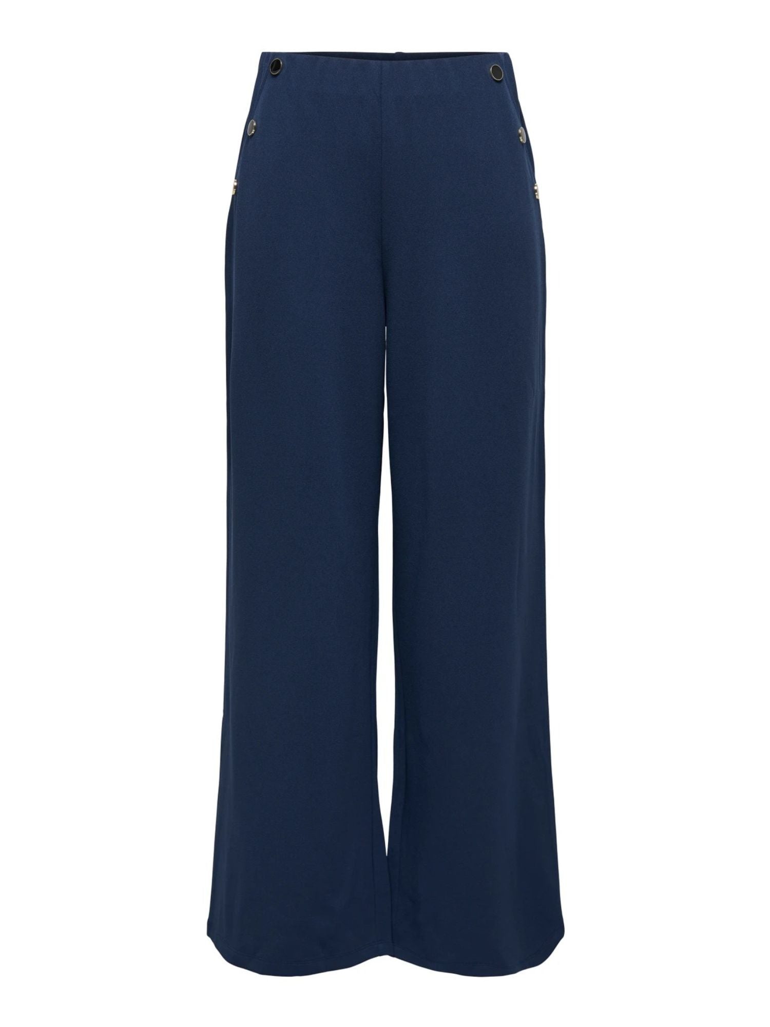 Jacqueline De Yong Pantaloni Donna Blu Jdygeggo 15343979 Black Iris JACQUELINE DE YONG