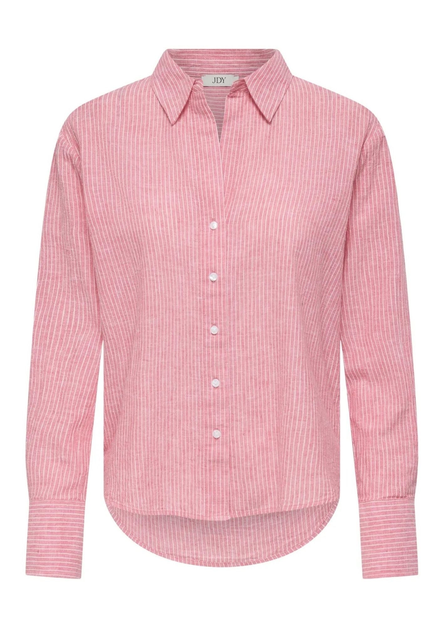 Jacqueline De Yong Camicia Donna Mila Corallo Righe Bianche 15345487 Calypso Coral CLOUD DANCER JACQUELINE DE YONG