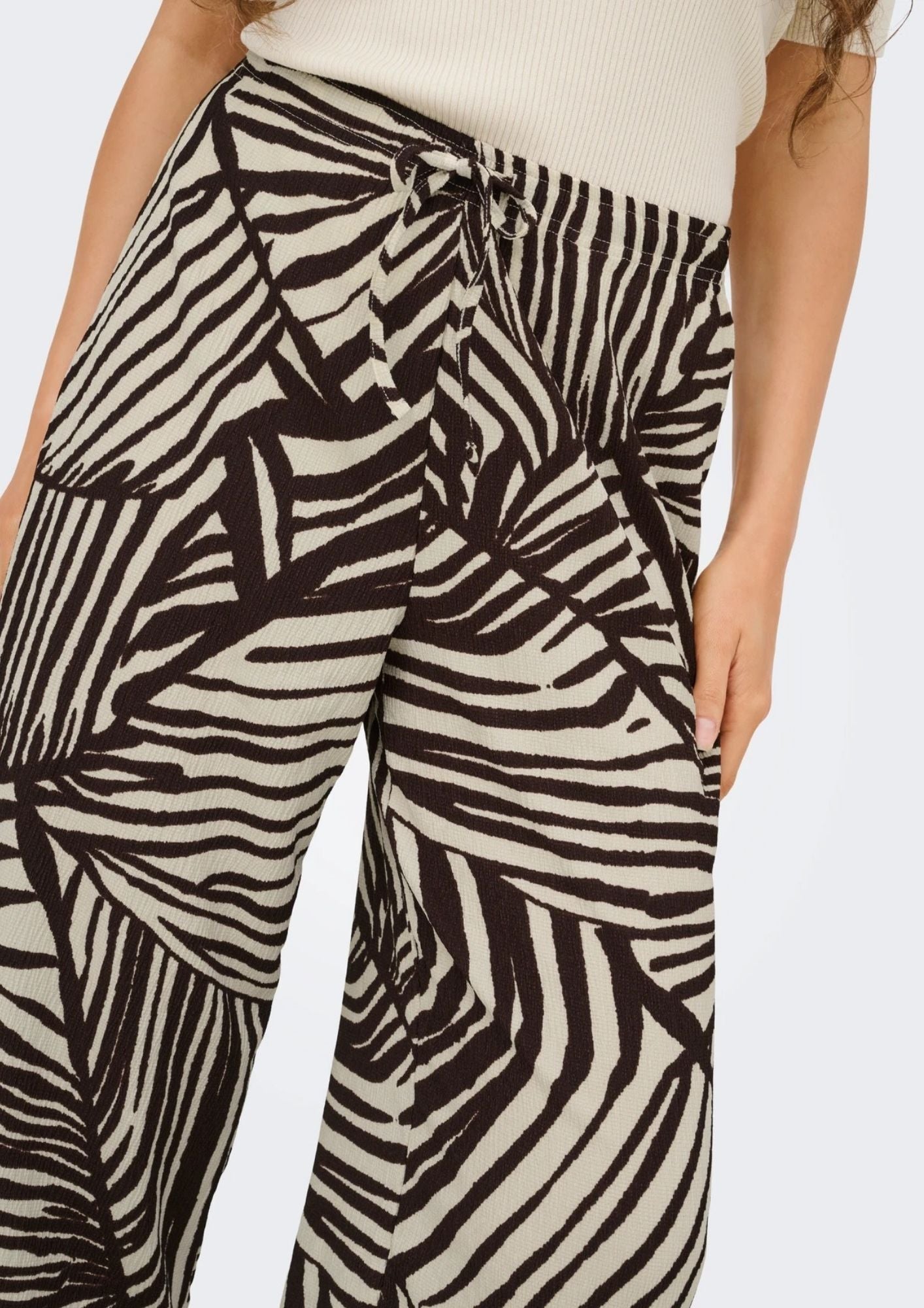 Jacqueline De Yong Pantalone Donna Debbie Sabbia e Marrone 15370187 Sandshell CHOCOLATE JACQUELINE DE YONG