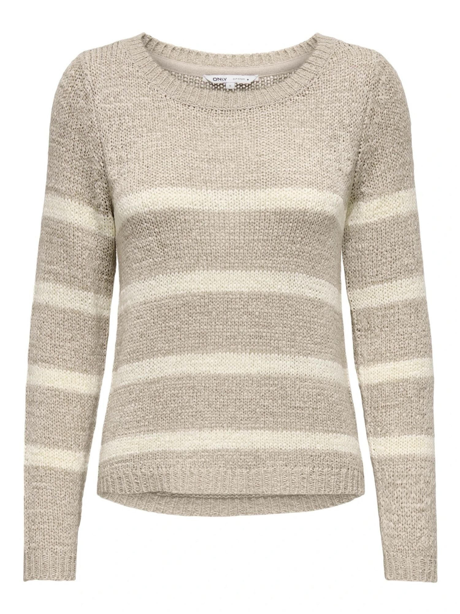 Only Maglia Donna Simply Taupe Onlgeena 15113356 Simply Taupe Eggnog ONLY