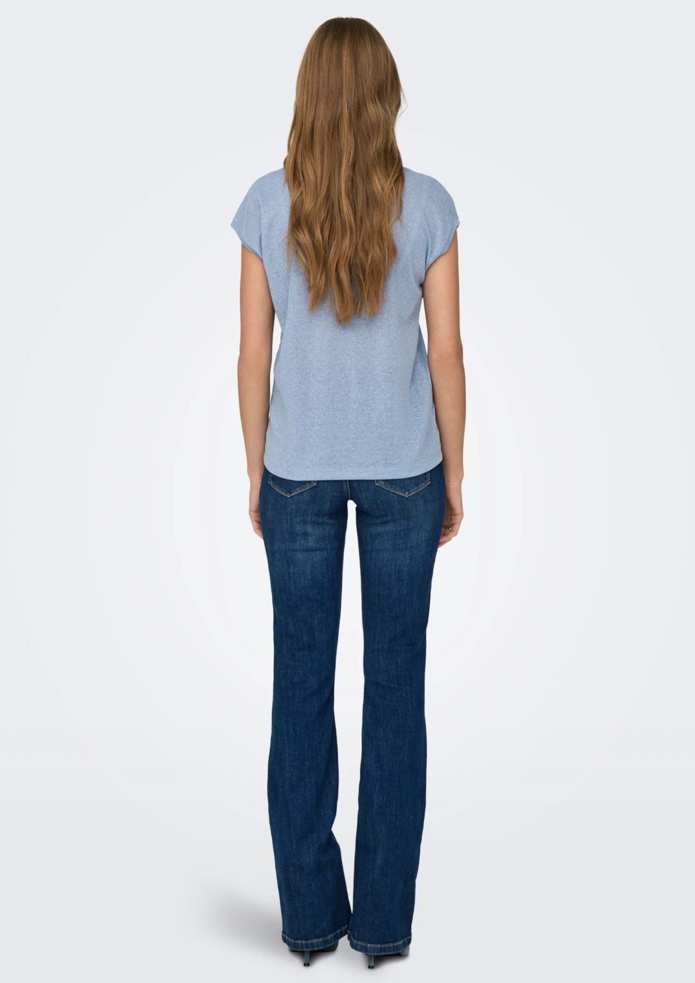Top Only Donna Silvery Azzurro 15136069 Halogen Blue ONLY