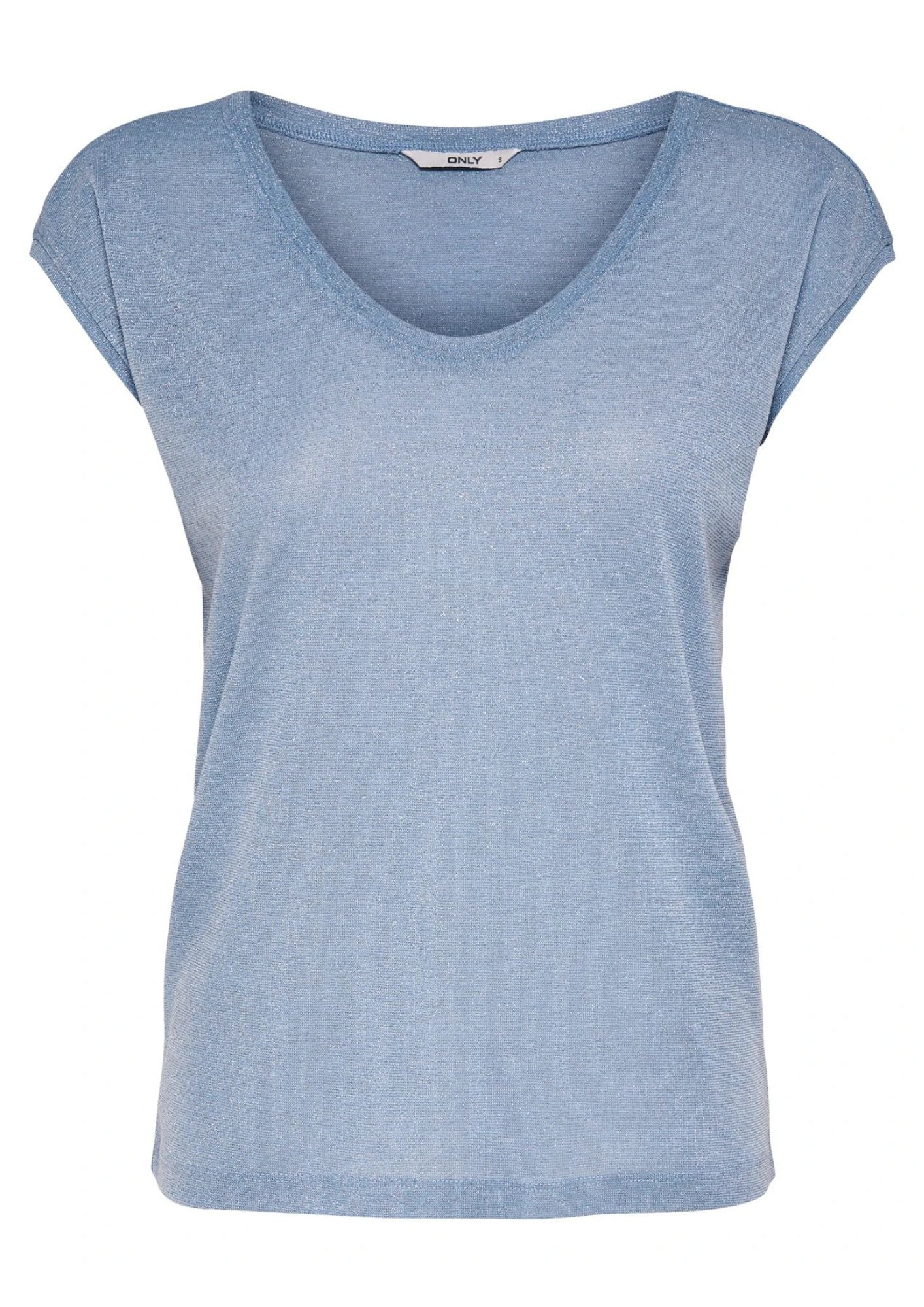 Top Only Donna Silvery Azzurro 15136069 Halogen Blue ONLY
