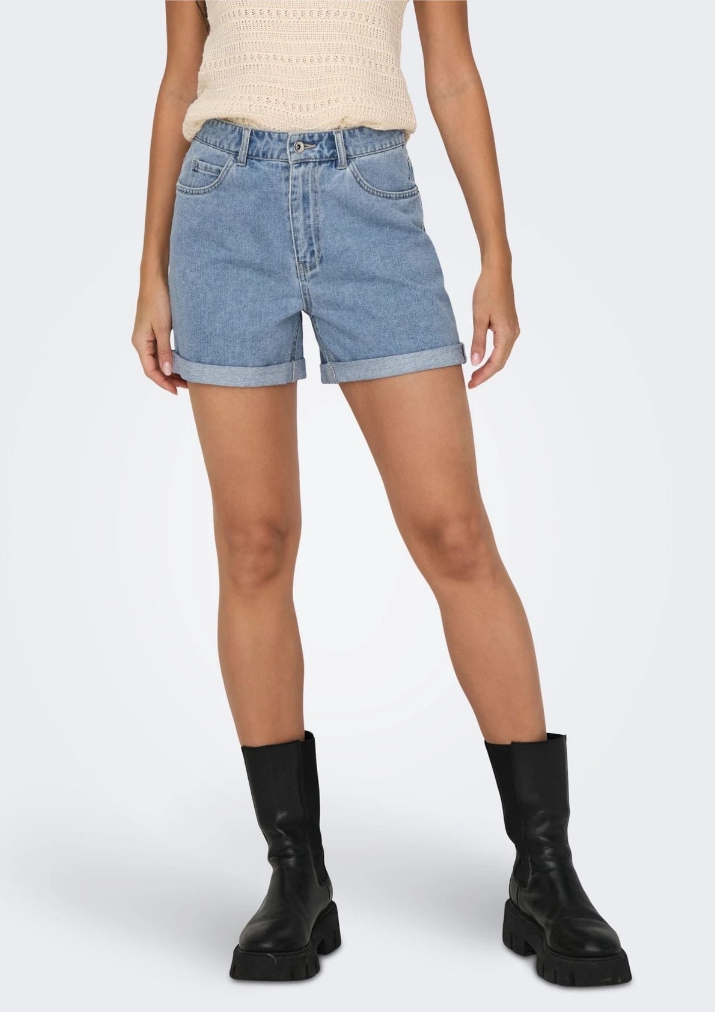 Only Shorts Donna Vega Light Blu Denim 15230571 Light Blue Denim ONLY