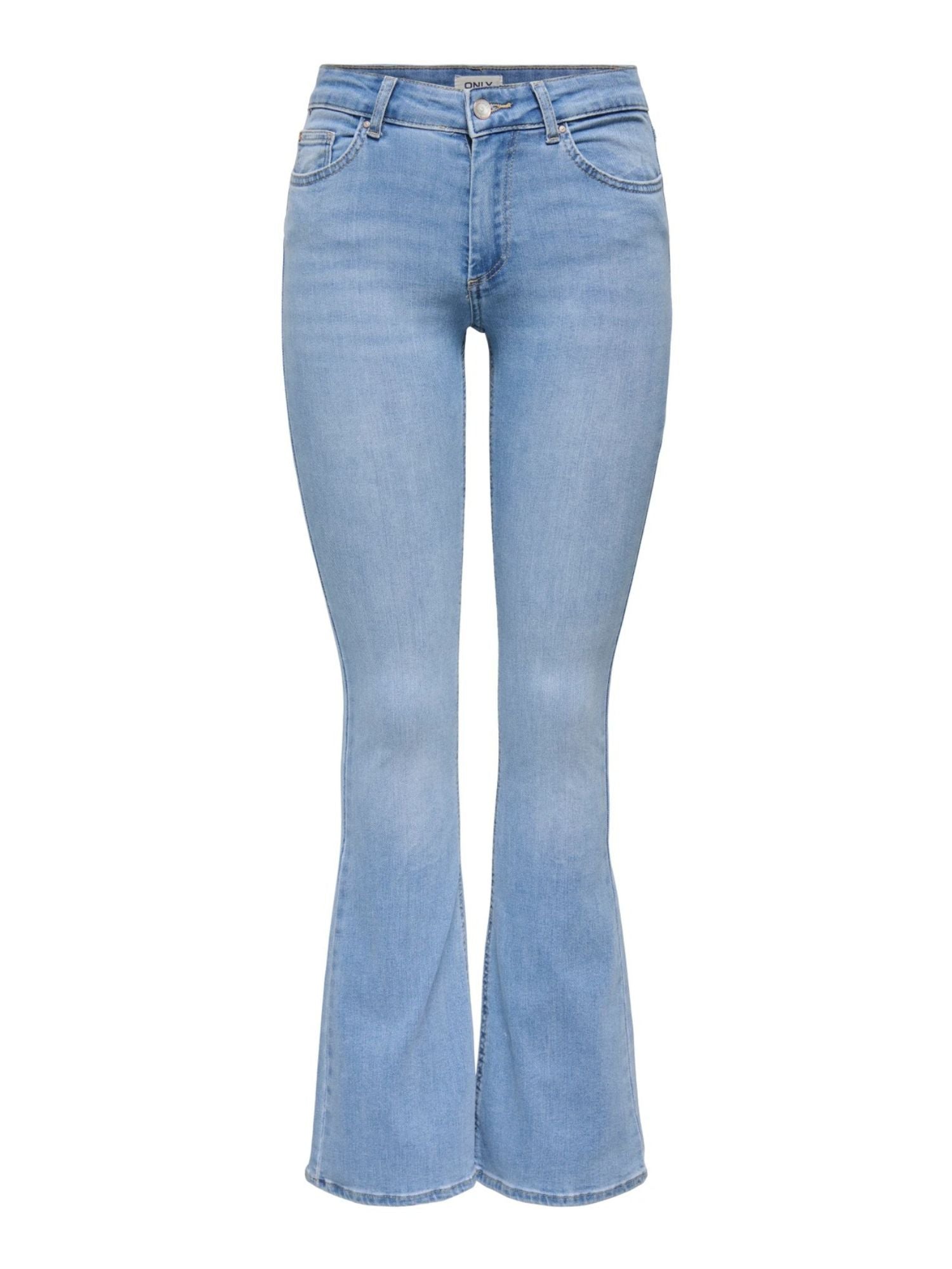 Only Jeans Donna Light Blue Flared Fit Onlblush 15245444 Light Blue Denim ONLY